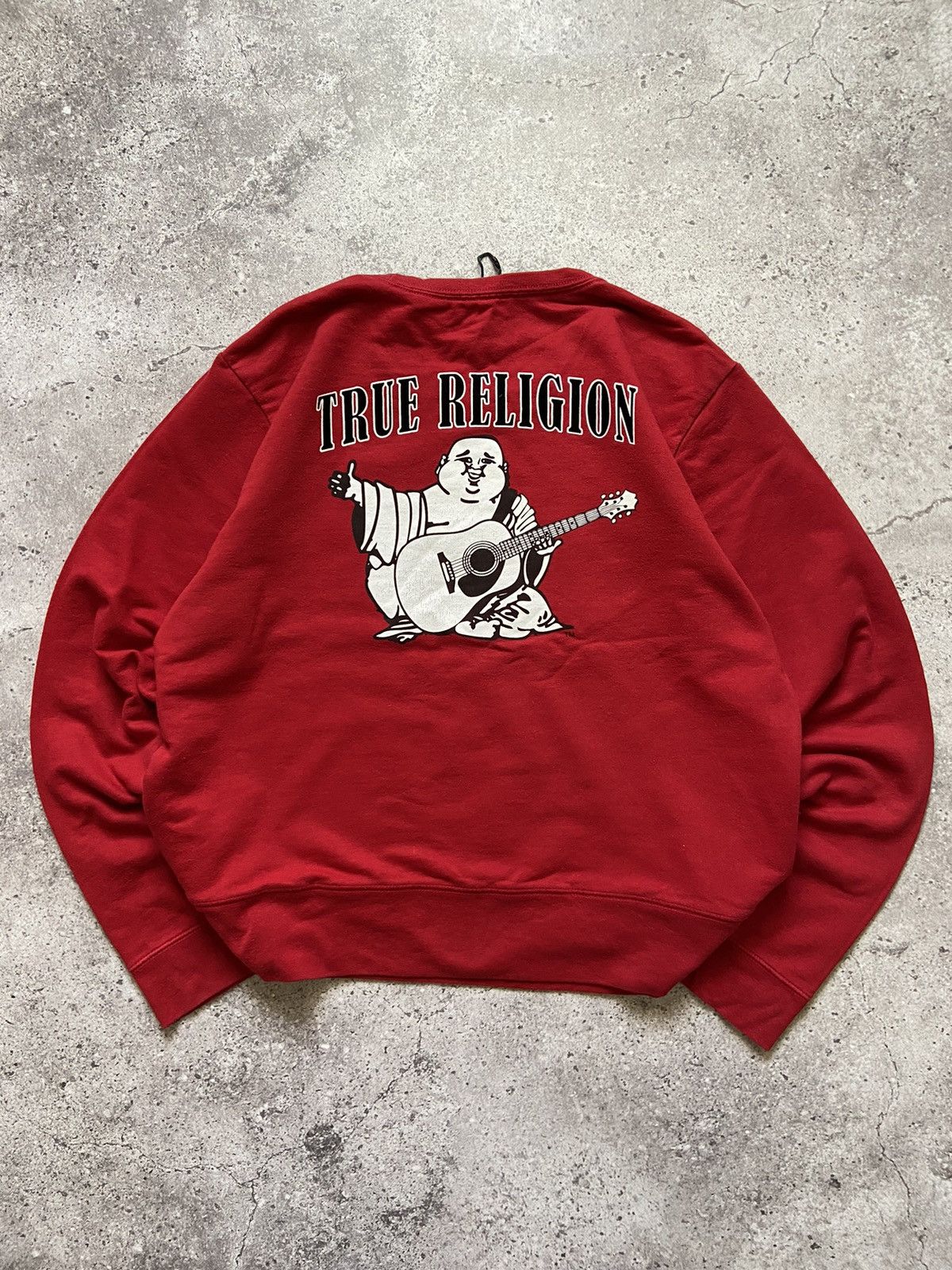 True Religion True Religion Big Logo Buddha Sweatshirt Vintage Size US XL / EU 56 / 4 - 1 Thumbnail