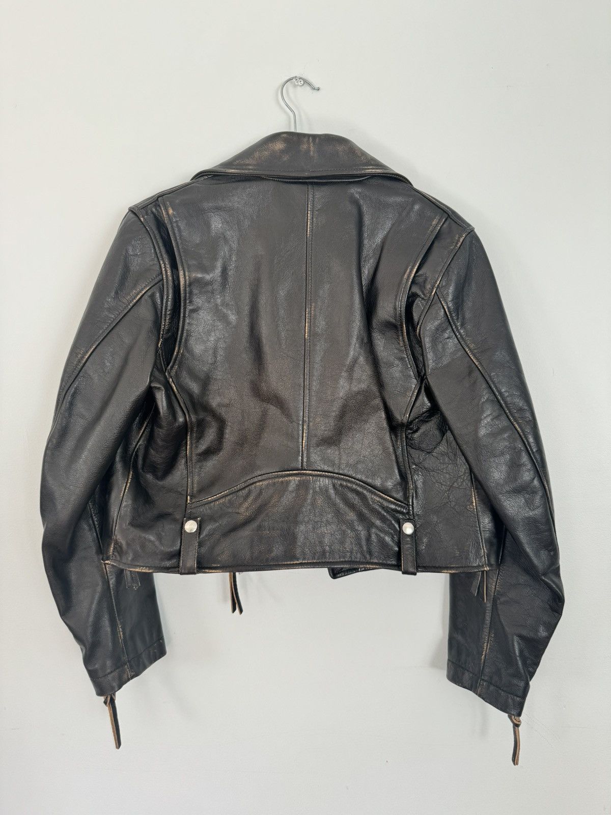 Diesel Diesel Motorcycle L Edmea Leather Jacket Size XS / US 0-2 / IT 36-38 - 6 Thumbnail