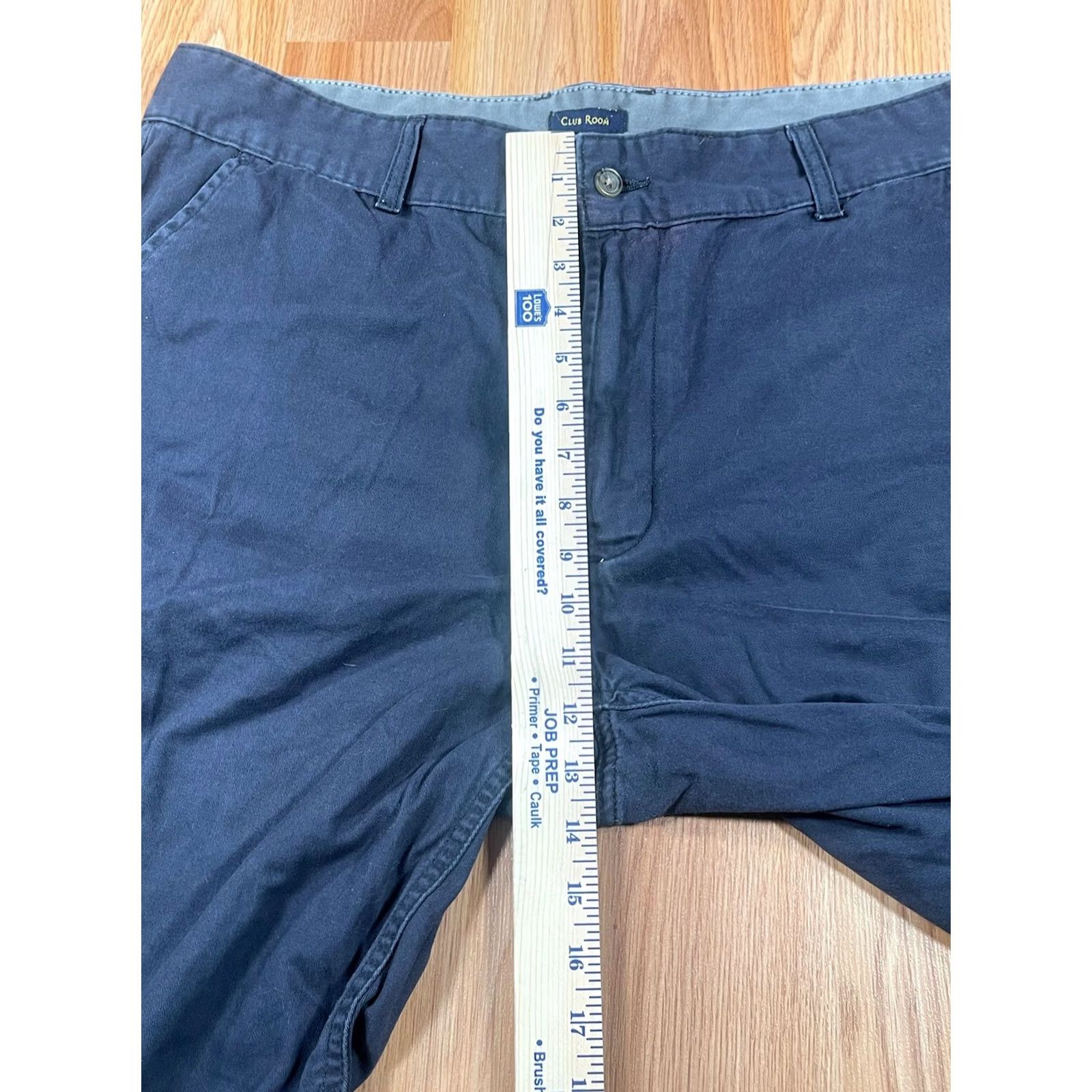 Club Room Club Room Shorts Mens 38 Navy Blue Cargo Pockets Cotton Utility Khaki Canvas 10in Inseam Button Belt Loops Distressed? No. Size US 38 / EU 54 - 3 Thumbnail