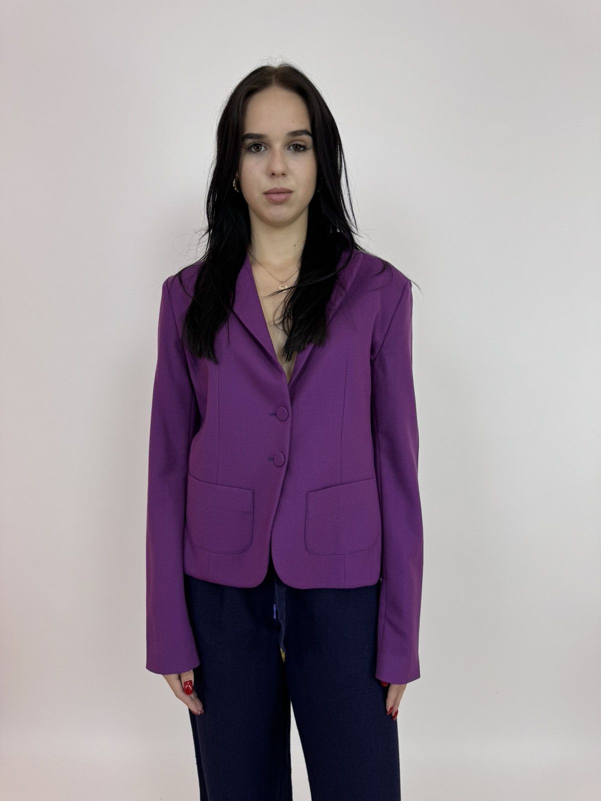 Gianfranco Ferre Vintage GIANFRANCO FERRE wool Blazer Womens size 40 Size S / US 4 / IT 40 - 2 Thumbnail