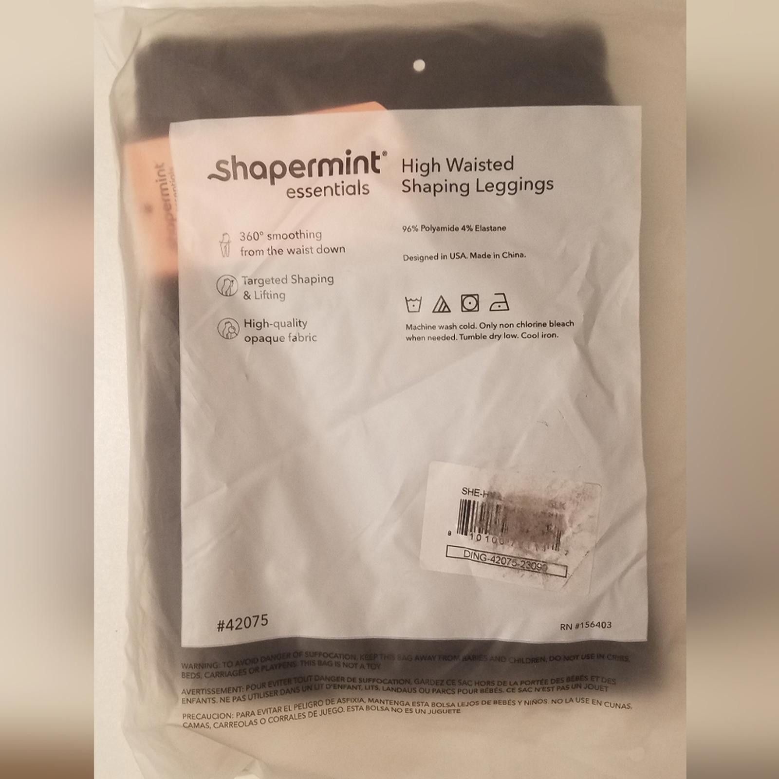 Designer NWT Shapermint Essentials Black Shaping Leggings XL Size ONE SIZE - 2 Thumbnail