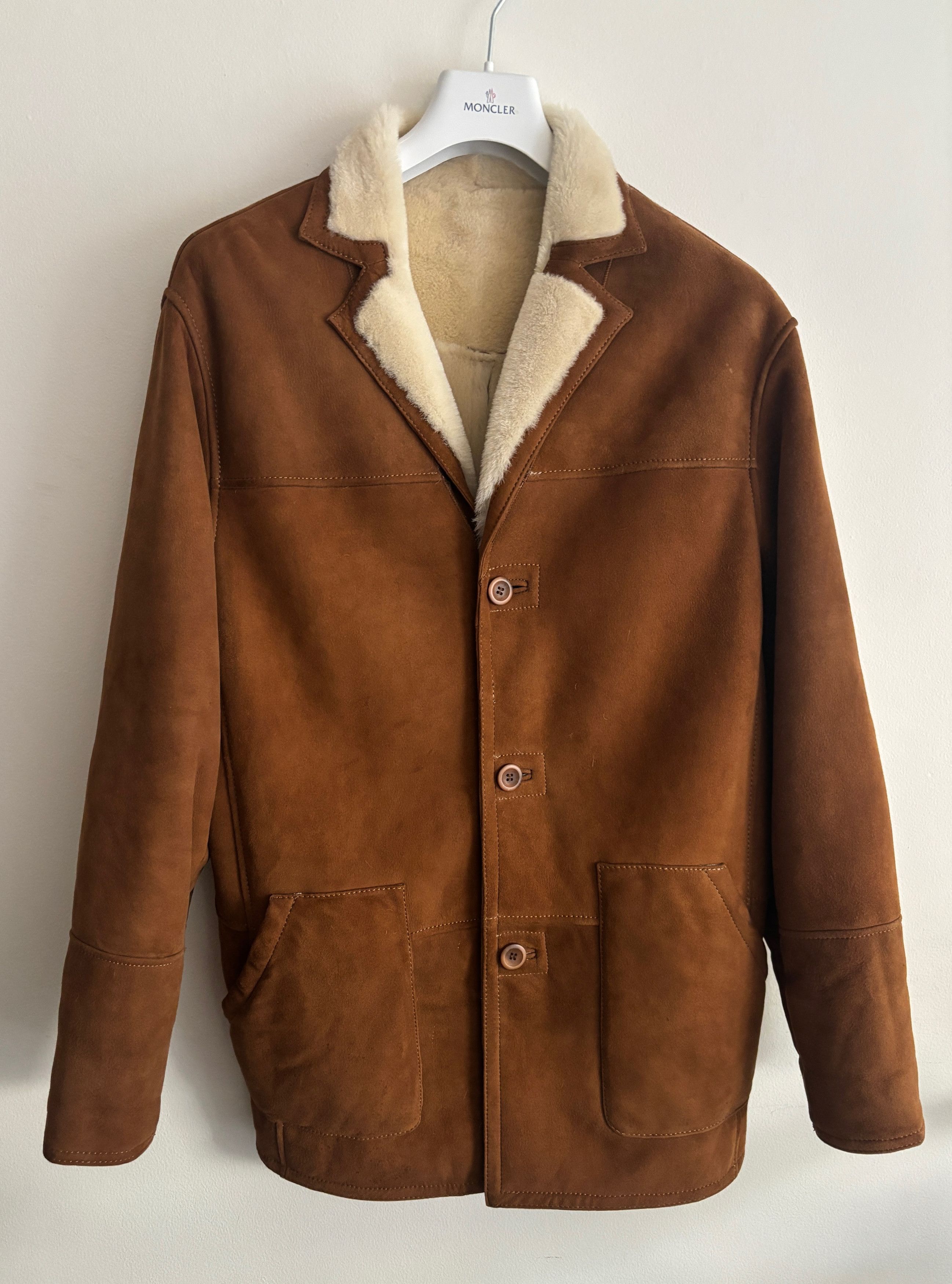 Danier $1750 Shearling Button-up Jacket/ Coat - 40/ Medium-Large Size US M / EU 48-50 / 2 - 1 Thumbnail