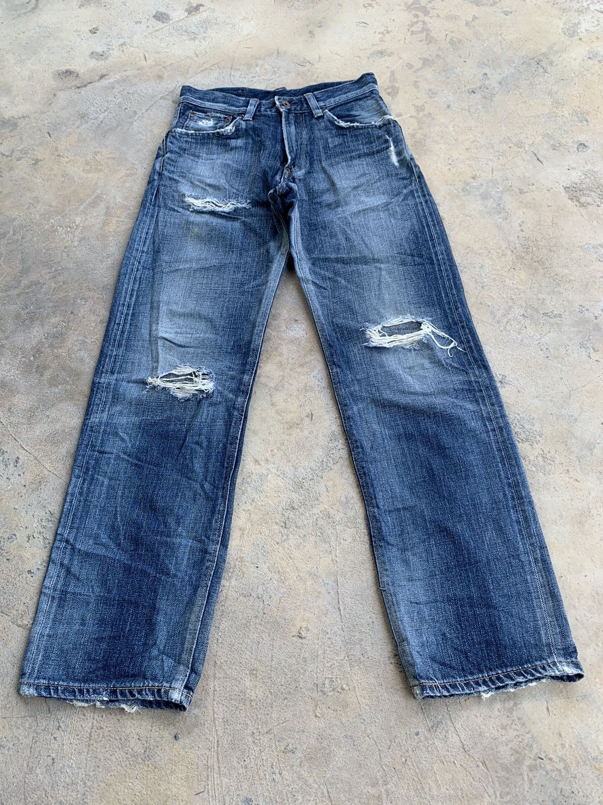 Edwin × Japanese Brand Edwin Selvedge Distressed Denim Size US 28 / EU 44 - 7 Thumbnail
