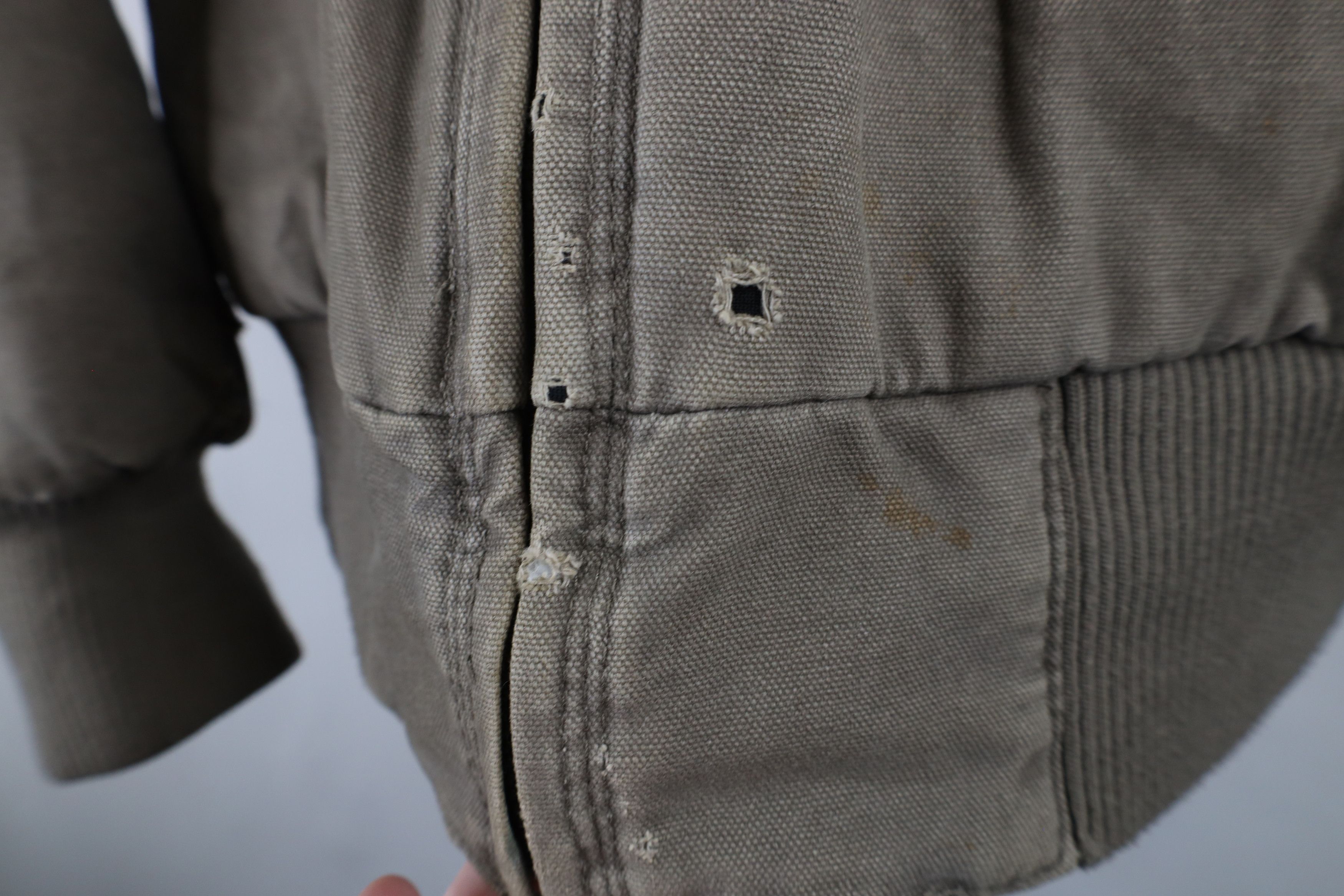 Vintage Vintage 90s Y2K Streetwear Quilted Canvas Hooded Jacket Size US L / EU 52-54 / 3 - 5 Thumbnail