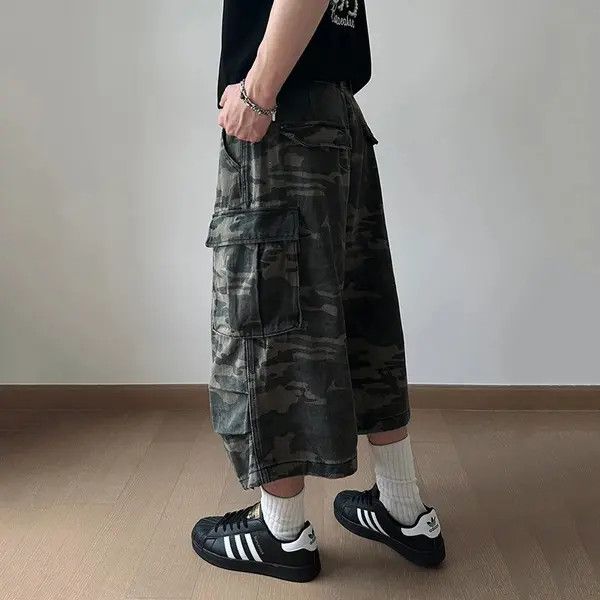 VIBE Denim Shorts Large Pocket Camouflage Workwear Size US 32 / EU 48 - 5 Thumbnail