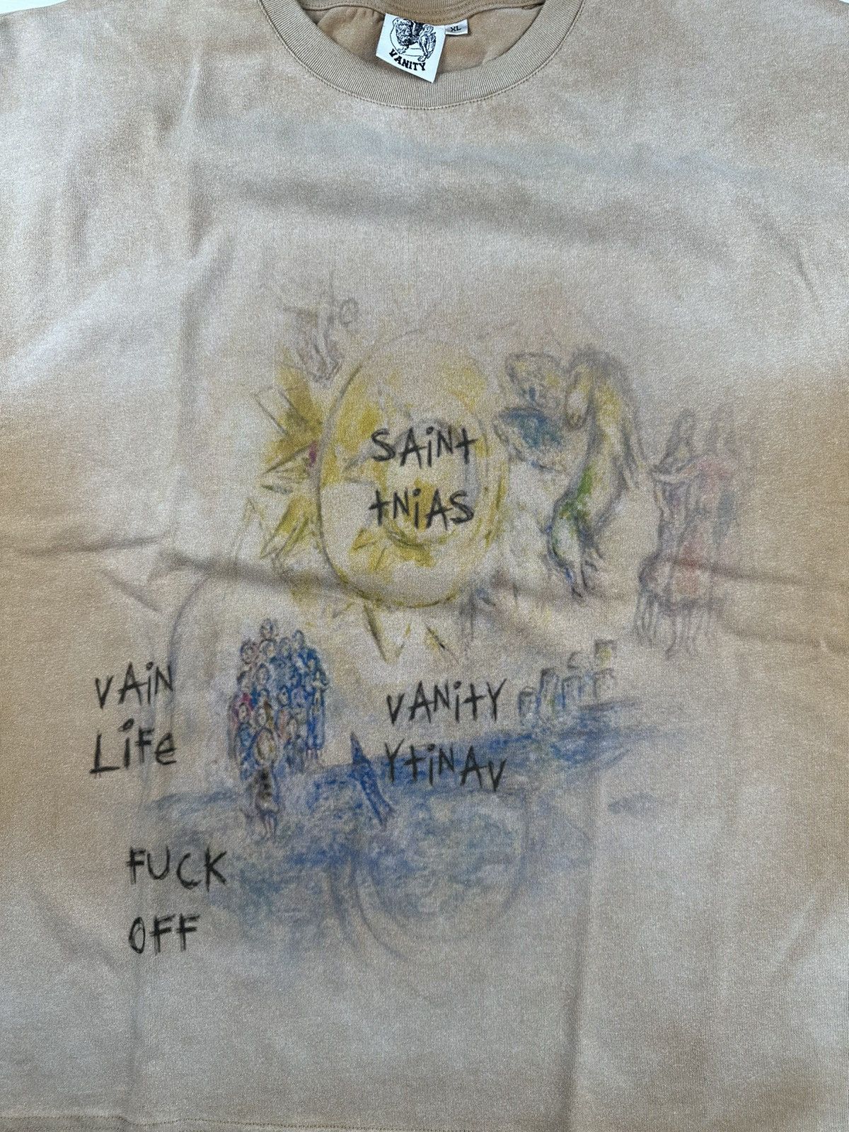 Vintage Saint Vanity F*ck Off T-shirt Size US XL / EU 56 / 4 - 2 Thumbnail