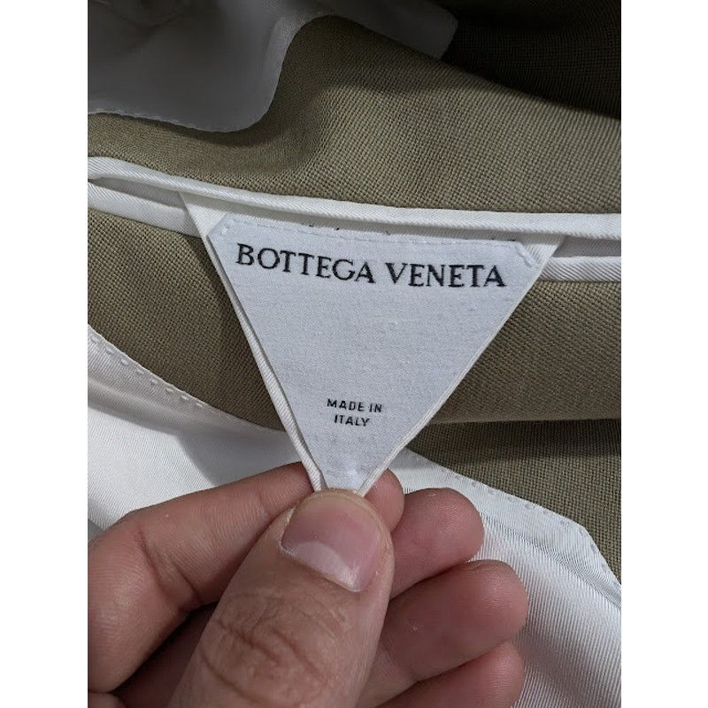 Bottega Veneta o1rshd1 Grain De Poudre Stretcs Jacket in Travertine Size US M / EU 48-50 / 2 - 17 Thumbnail