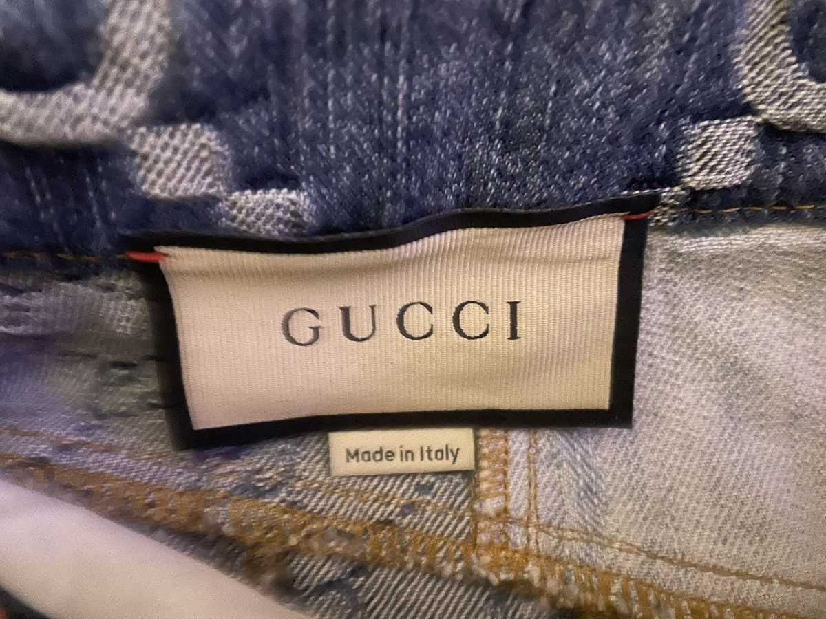 Gucci Gucci Patchwork GG Monogram Denim Skirt – Rare EU Exclusive Size 28" / US 6 / IT 42 - 5 Thumbnail