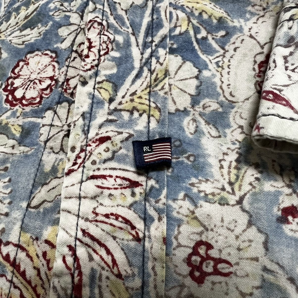 RRL Ralph Lauren × Ralph Lauren × Vintage Ralph Lauren Denim Goods Quality vintage floral shirt Size US XL / EU 56 / 4 - 2 Thumbnail