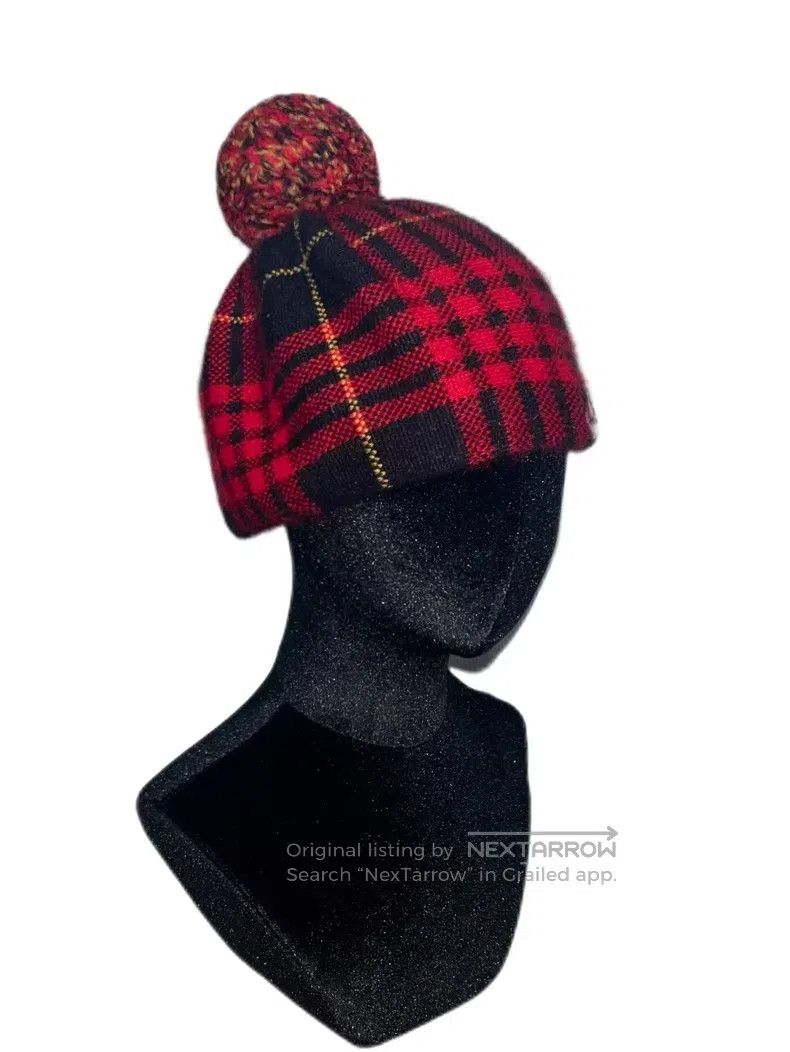 Vivienne Westwood Vivienne Westwood Red and Black Plaid Wool Beret Size ONE SIZE - 2 Thumbnail