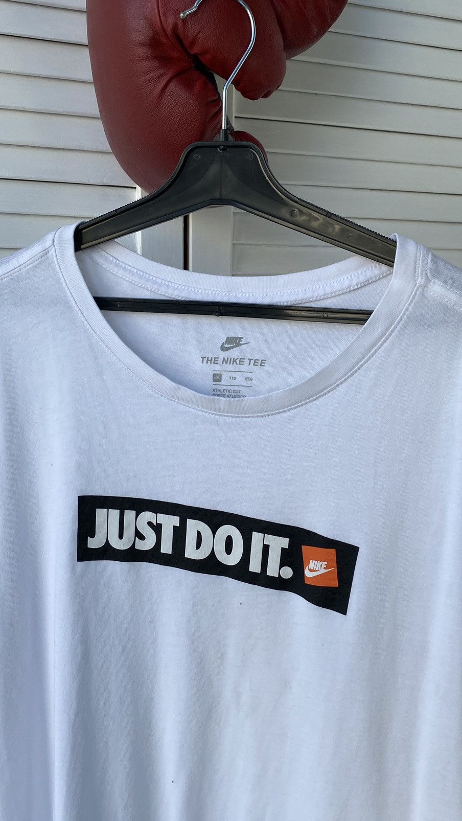 Nike × Vintage Nike Just Do It Logo Tee Shirt Drill Size US XXL / EU 58 / 5 - 3 Thumbnail