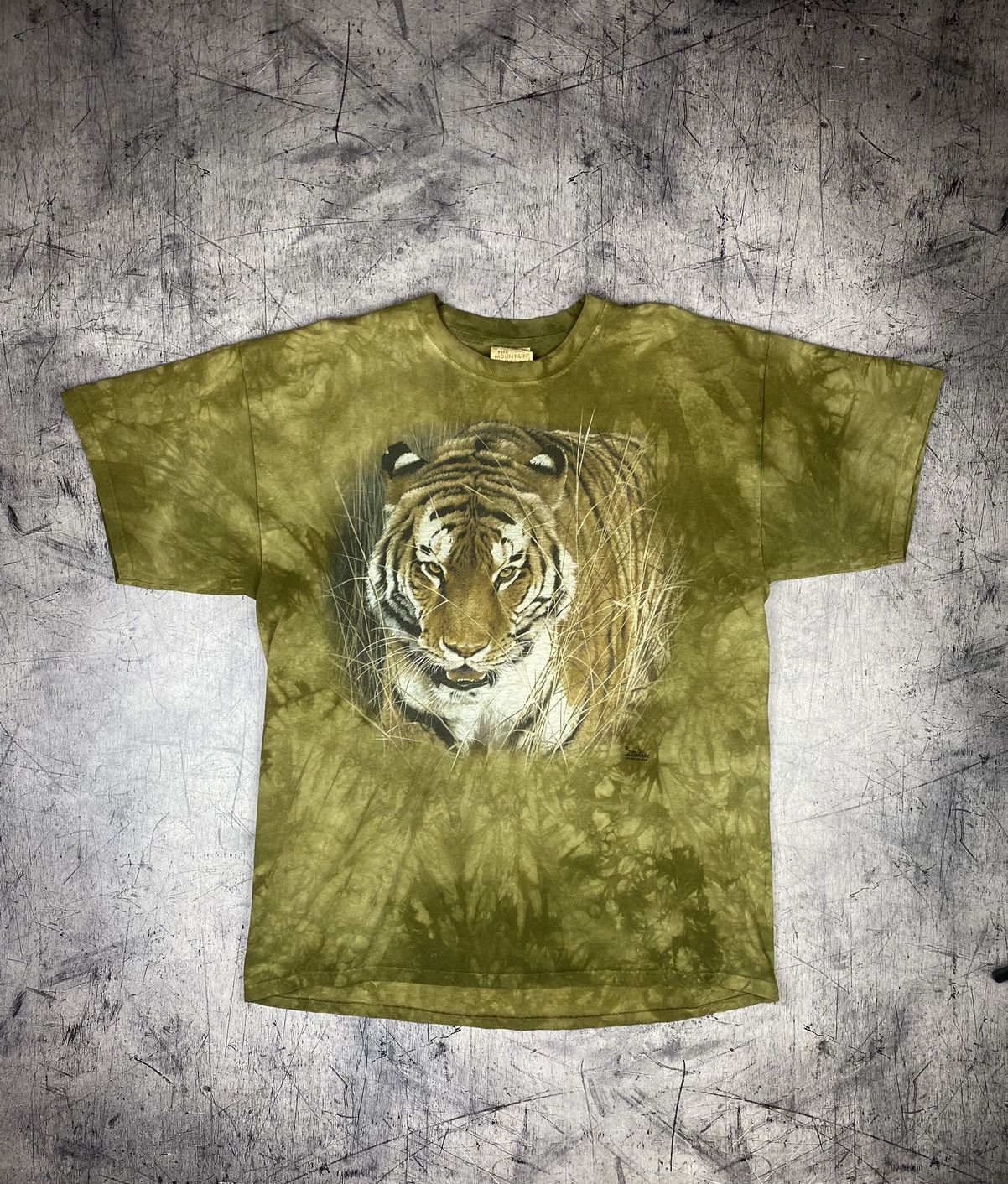 Designer × The Mountain Vintage 90s The Mountain Tiger Print Tee Size US XL / EU 56 / 4 - 2 Thumbnail