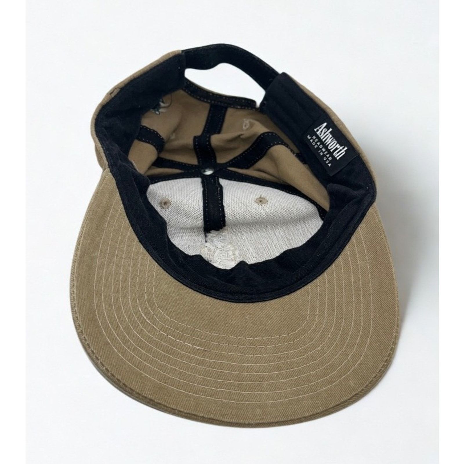 Ashworth St Andrews Old Course Golf Hat Ashworth USA Tan Strapback Size ONE SIZE - 7 Thumbnail