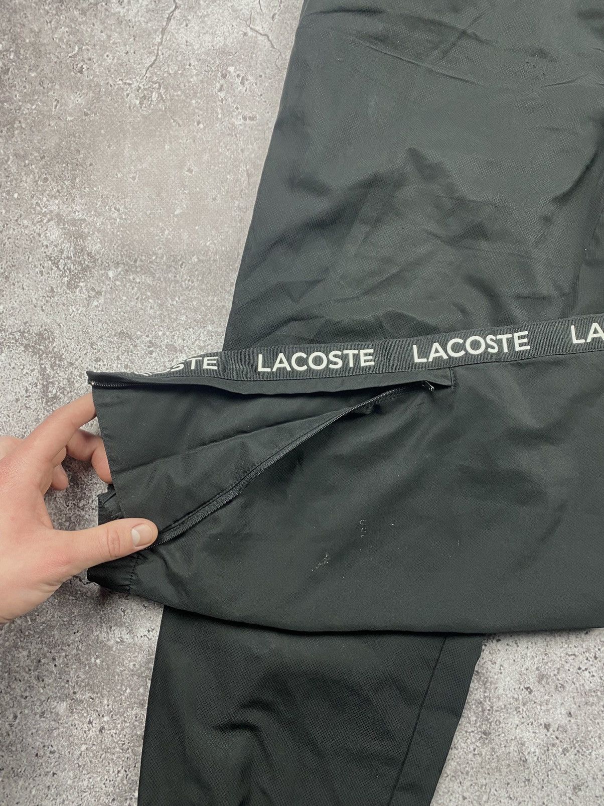 Lacoste × Vintage Vintage Lacoste Drill Track Pants Nylon Y2K Joggers Striped Size US 32 / EU 48 - 6 Thumbnail
