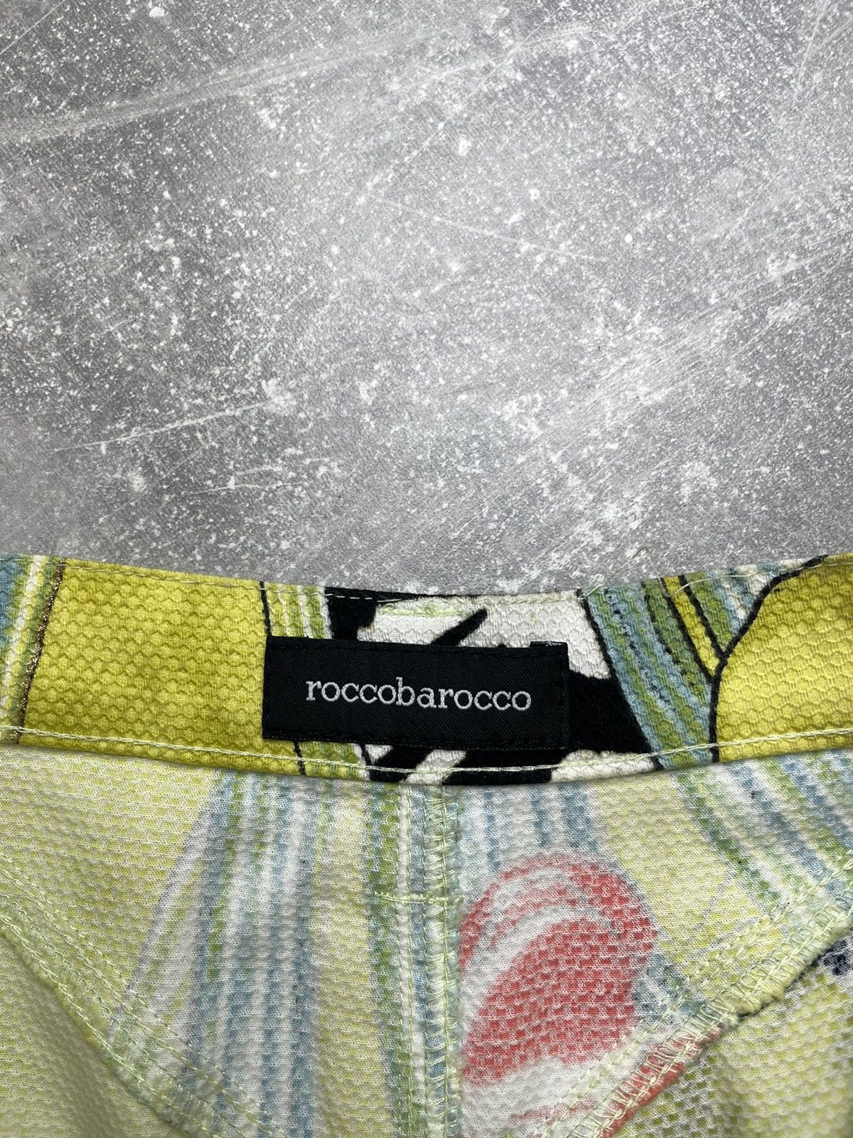 Other Rocco Barocco Tropical Y2K Leopard Zebra Floral Flared Pants Size 28" / US 6 / IT 42 - 13 Thumbnail