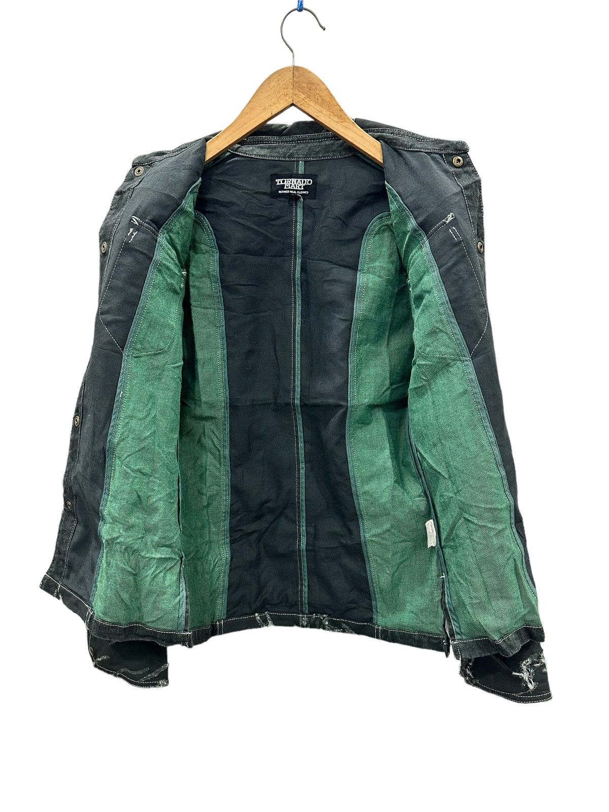 Tornado Mart 2000’s TORNADO MART Distressed Rockabilly Denim Jacket Size US L / EU 52-54 / 3 - 6 Thumbnail