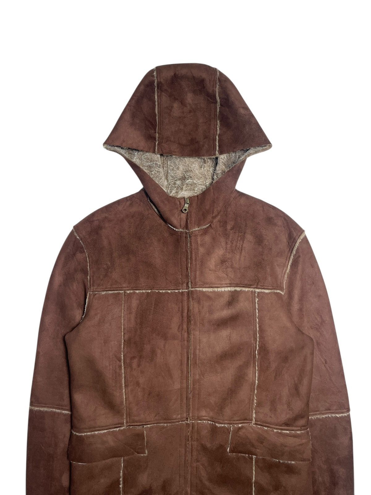 Tornado Mart 2000’s Tornado Mart - Faux Fur Leather Suede Jacket Size US L / EU 52-54 / 3 - 2 Thumbnail