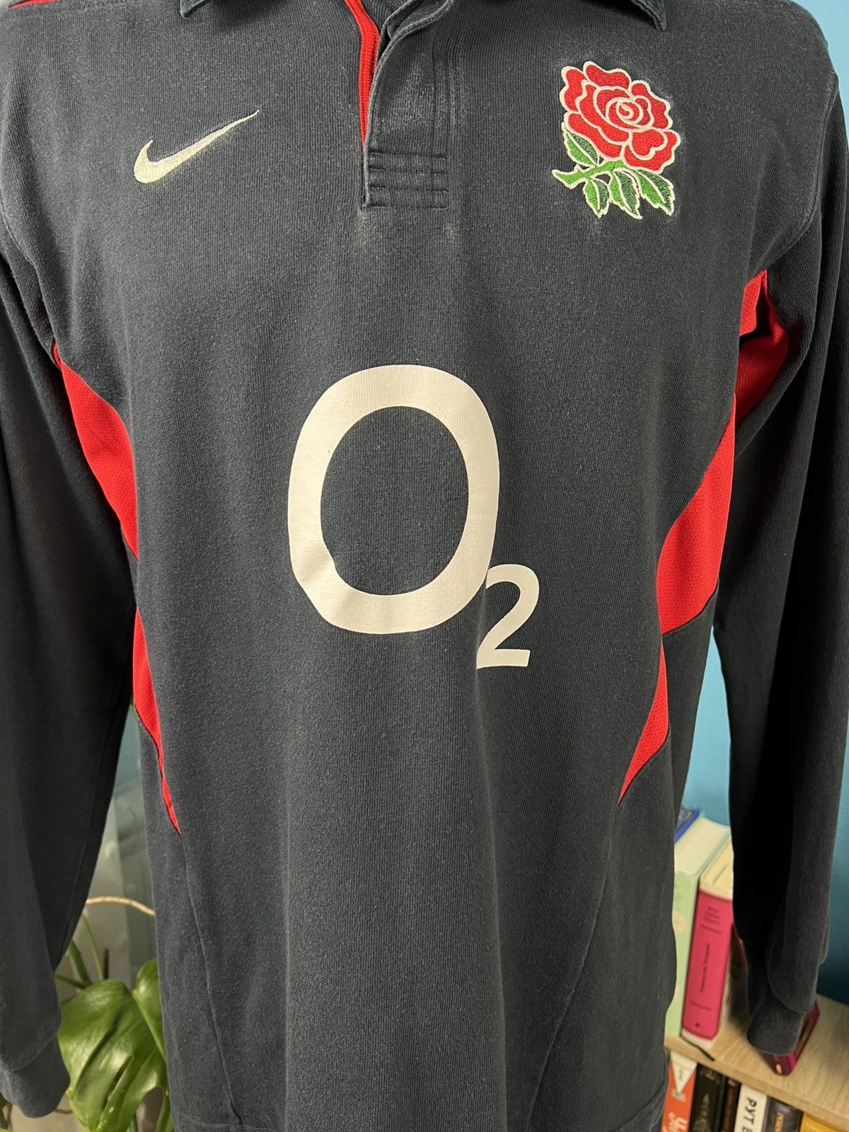 Nike Nike vintage rugby long sleeve polo VTG England Size US L / EU 52-54 / 3 - 4 Thumbnail