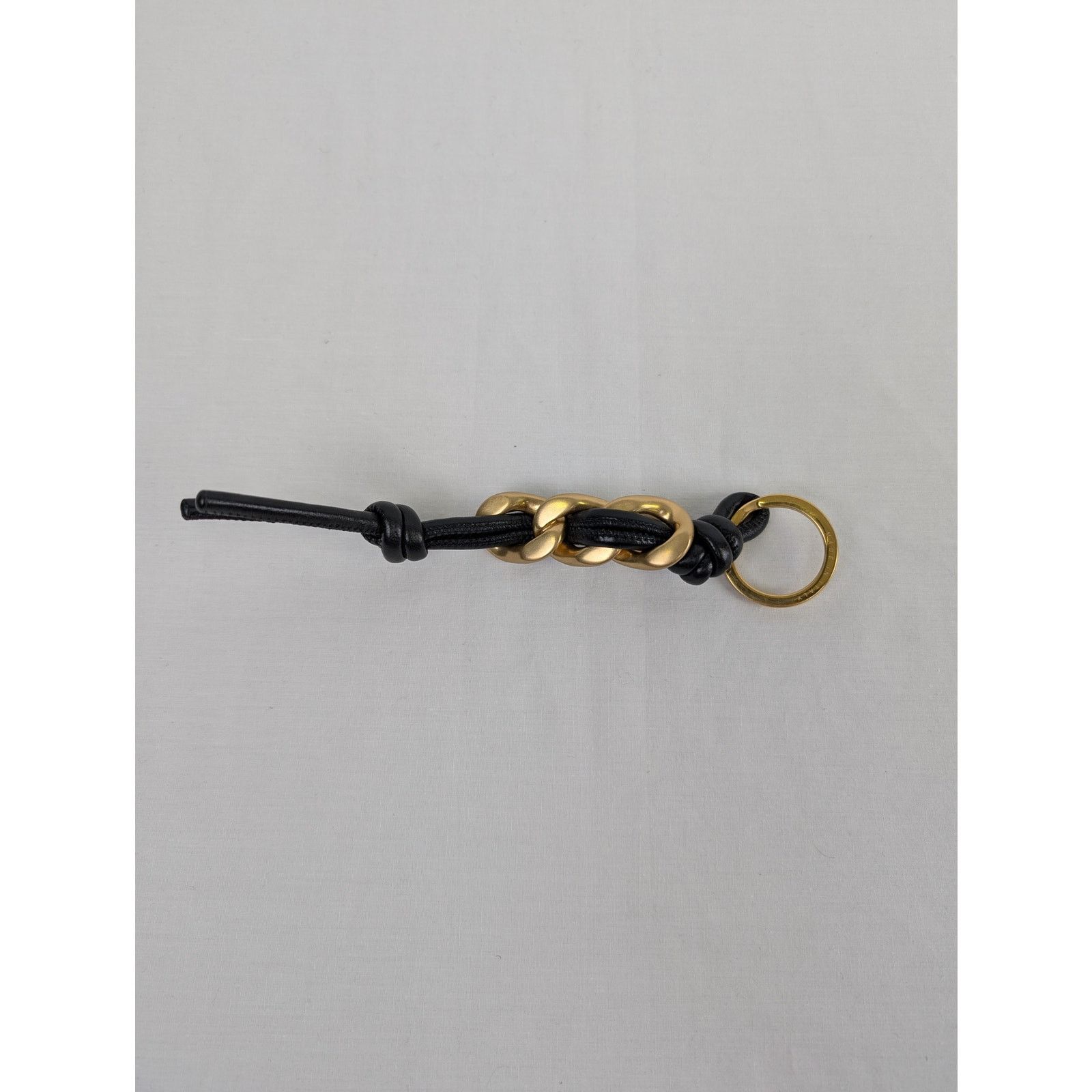 Bottega Veneta o1rshd1 Size: OS / Portachiavi Nappa 19 8425 Black/Gold Size ONE SIZE - 4 Thumbnail