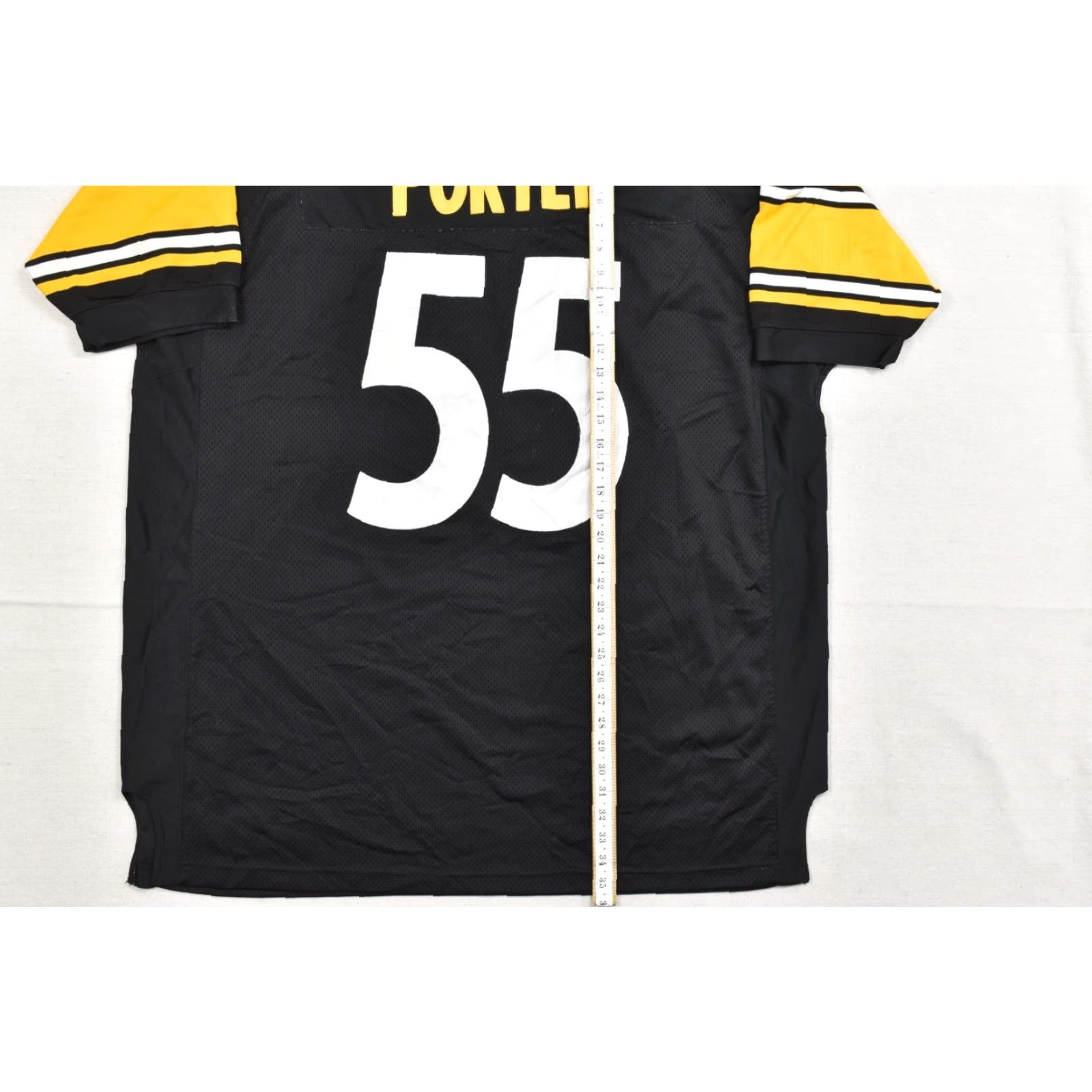 Reebok Reebok NFL Pittsburgh Steelers Jersey Men 58 Black Joey Porter 55 Football T-Shirt Short Sleeve V-Neck Size US XXL / EU 58 / 5 - 2 Thumbnail