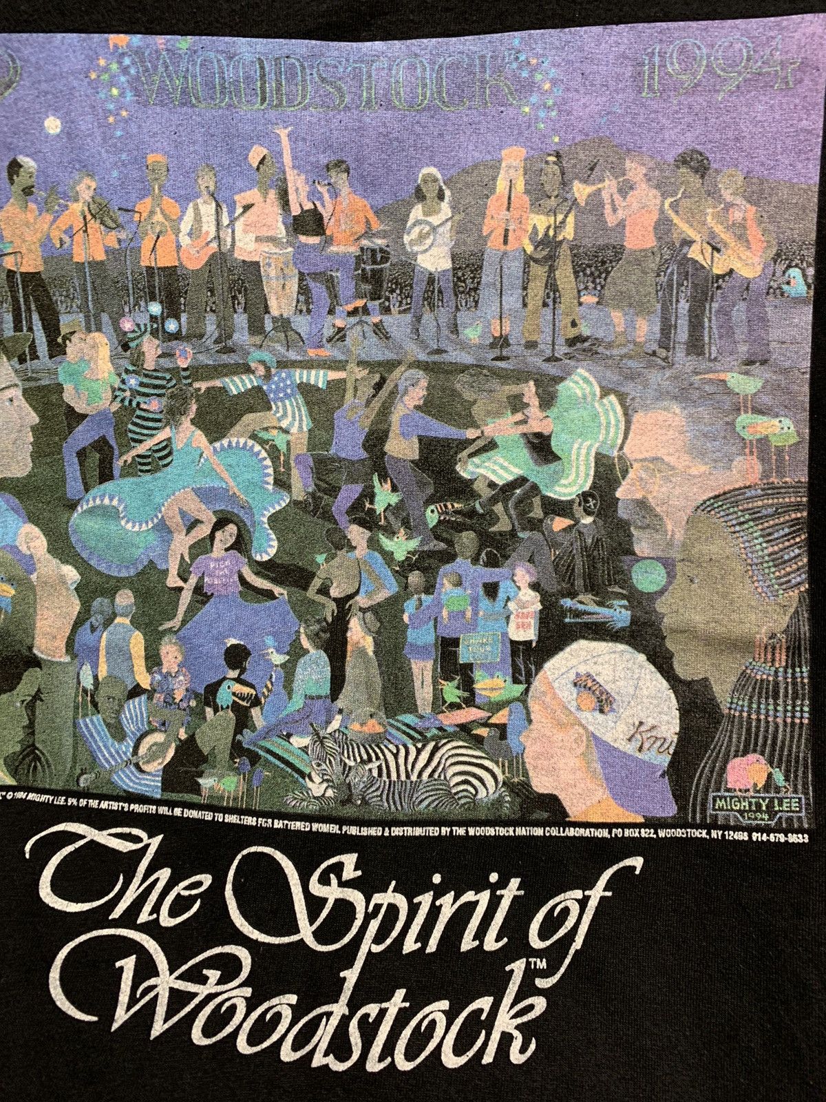 Vintage The Spirit Of Woodstock 1969 1999 vintag t-shirt Made In Usa Size US L / EU 52-54 / 3 - 3 Thumbnail