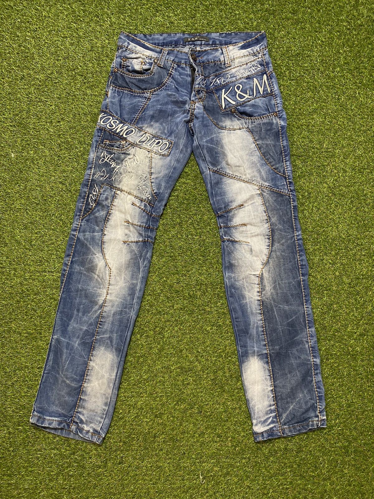 Japanese Brand Vintage K&M Kosmo jeans denim streetwear style size 32 Size US 32 / EU 48 - 1 Thumbnail