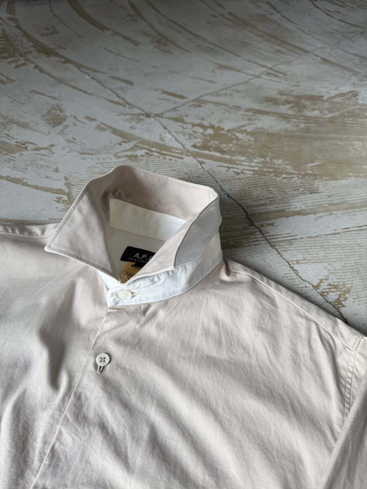 A.P.C. A.P.C. Contrast Collar Shirt Size US L / EU 52-54 / 3 - 5 Thumbnail