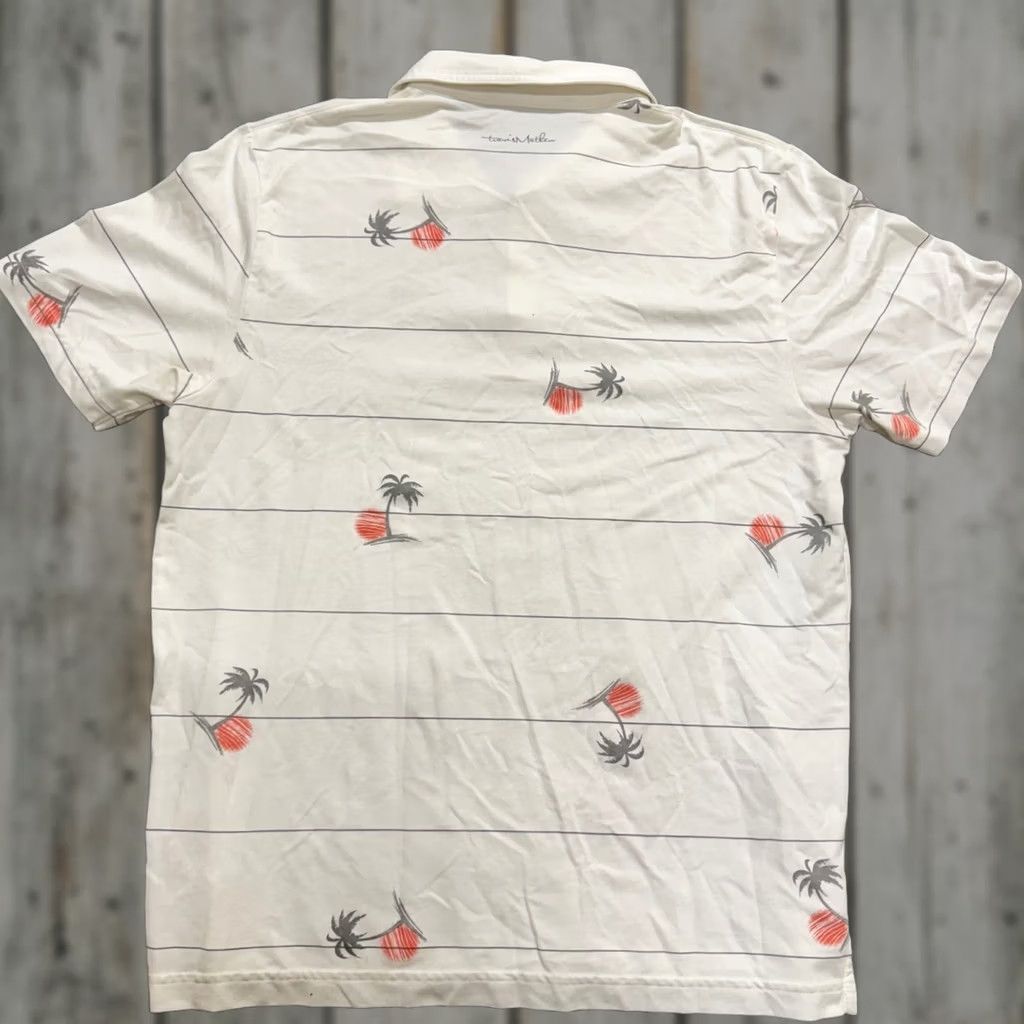 TravisMathew VINTAGE TravisMathew Squid Roe polo shirt Mens L White palm tree pattern Summer Size US L / EU 52-54 / 3 - 1 Thumbnail