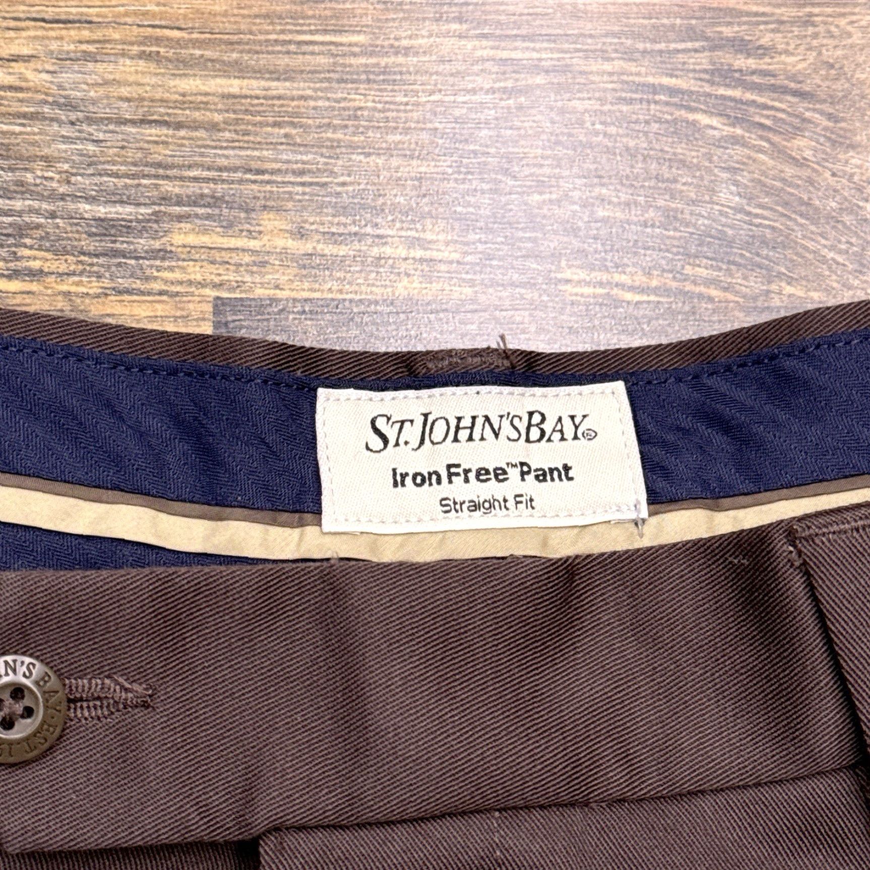 Vintage **St Johns' Bay Mens Premium Brownstone Chino Pants 38x29 Regular Fit** User: St Johns' Bay Mens Premium Brownstone Chino Pants Regular Fit 38x29 Size US 38 / EU 54 - 5 Thumbnail