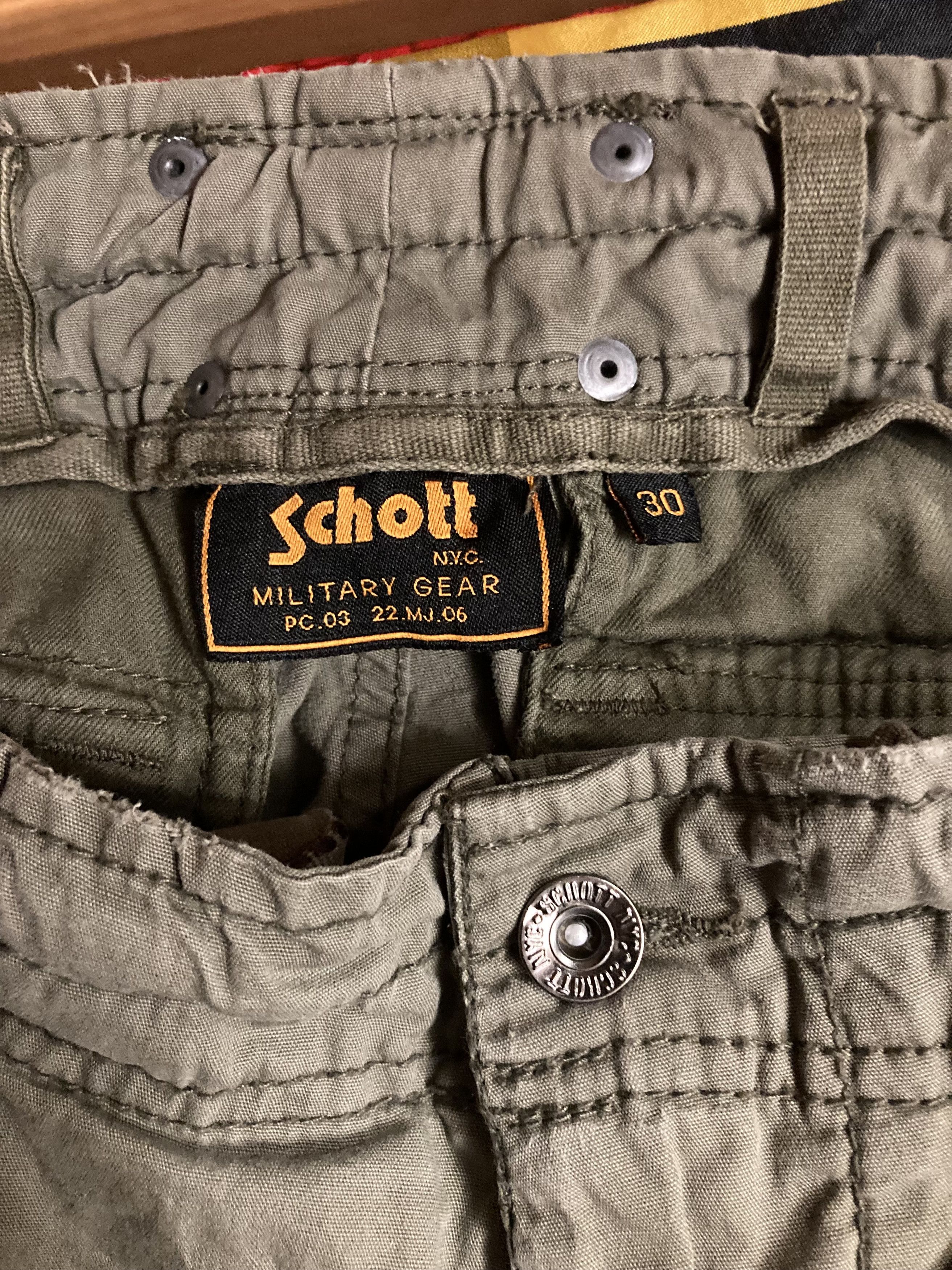 Schott Vintage Schott NYC Cargo Military M-65 Cotton Zip Pants Size US 30 / EU 46 - 4 Thumbnail