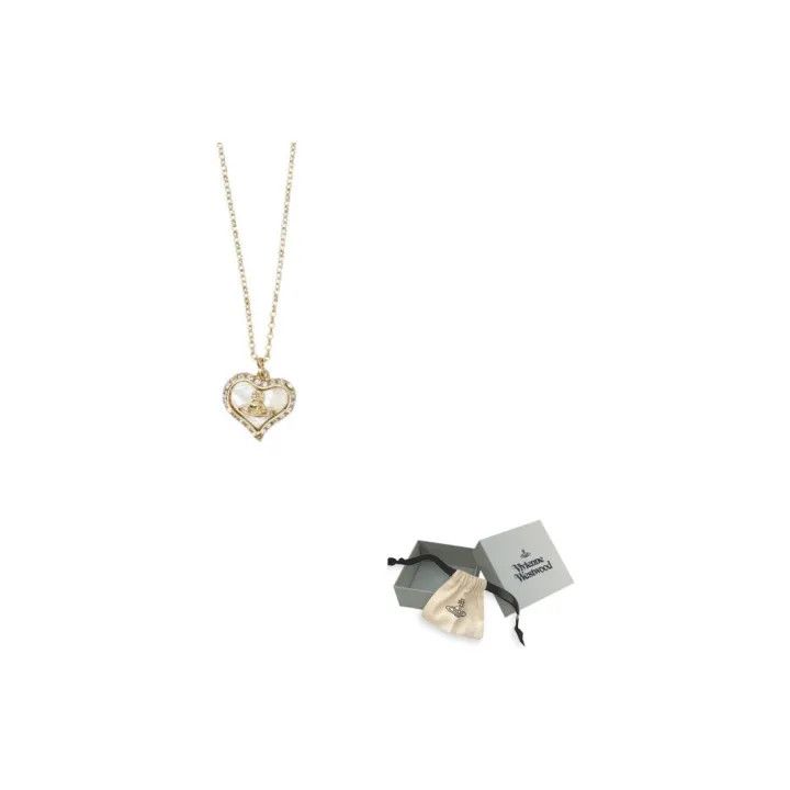 Vivienne Westwood Vivienne Westwood Brass Heart Necklace 0079 Size ONE SIZE - 1 Thumbnail