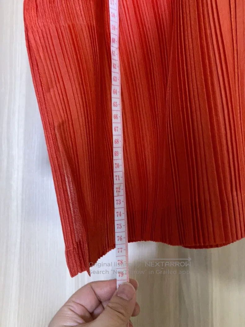 Issey Miyake Issey Miyake Orange-Red Top Size L / US 10 / IT 46 - 6 Thumbnail