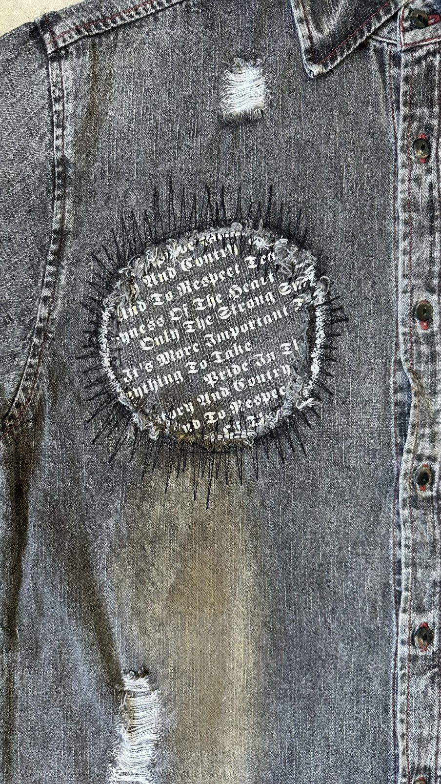 In The Attic VINTAGE IN THE ATTIC DESIGNER DISTRESSED SHIRT Size US M / EU 48-50 / 2 - 4 Thumbnail