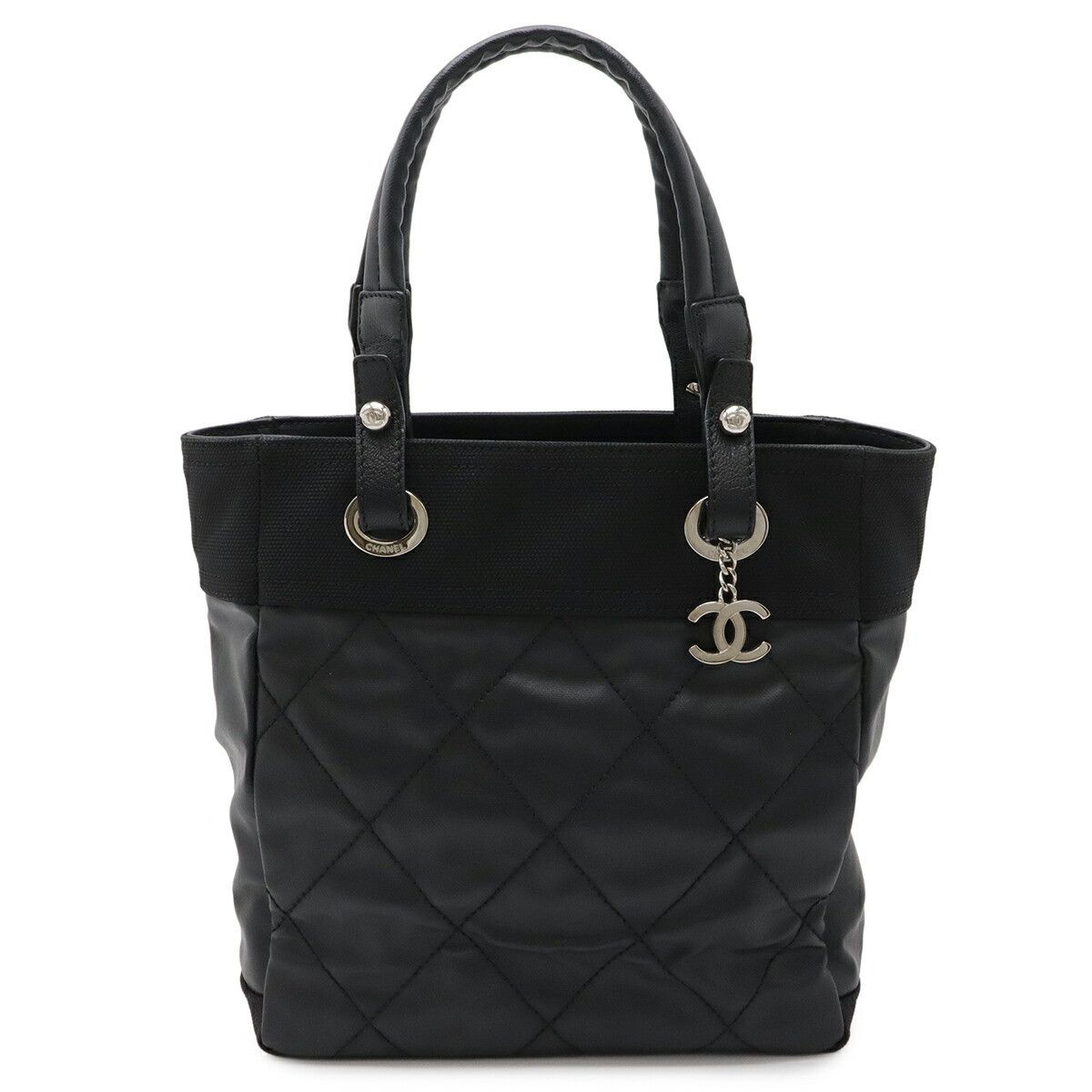 Chanel Chanel Chanel Paris Biarritz Coated Canvas Tote Bag Textile Tote Bag A34208 DUTY FREE for USA Size ONE SIZE - 1 Thumbnail