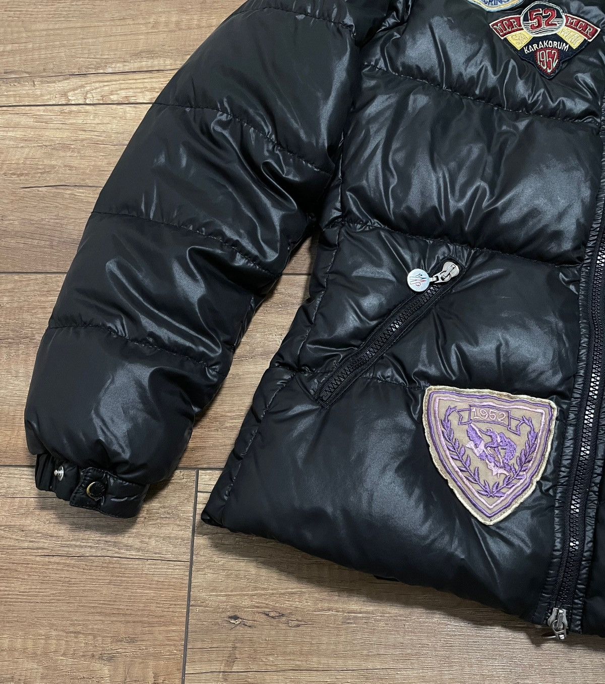 Moncler Limited Moncler Badia Alpes Patchwork Black Down Jacket Size S / US 4 / IT 40 - 7 Thumbnail