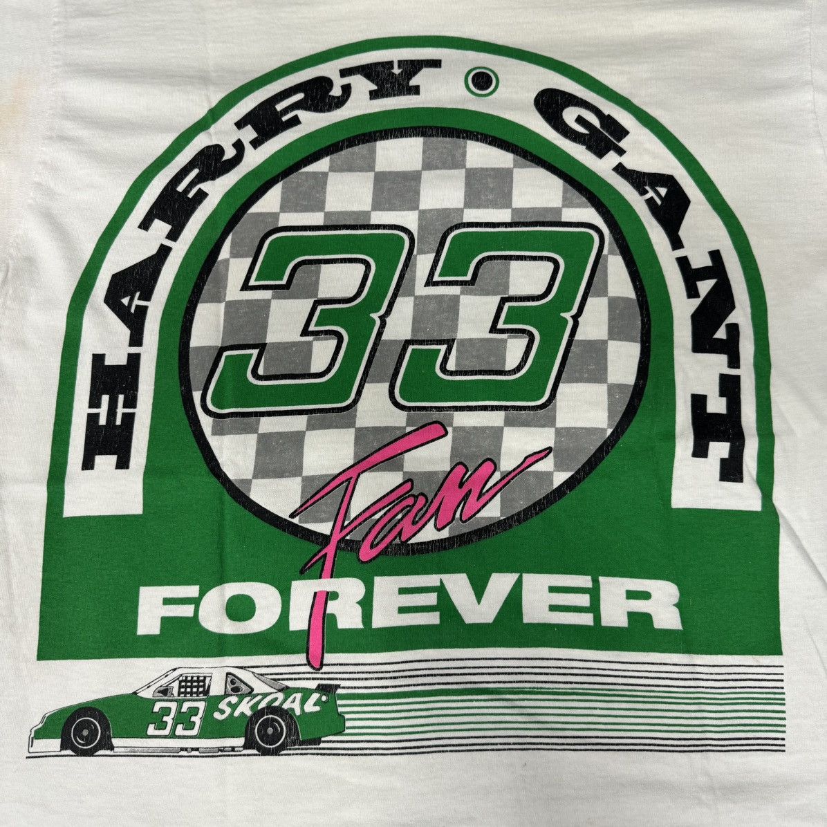 NASCAR × Vintage VINTAGE NASCAR HARRY GANT AUTOGRAPHED TEE WHITE Size US L / EU 52-54 / 3 - 6 Thumbnail