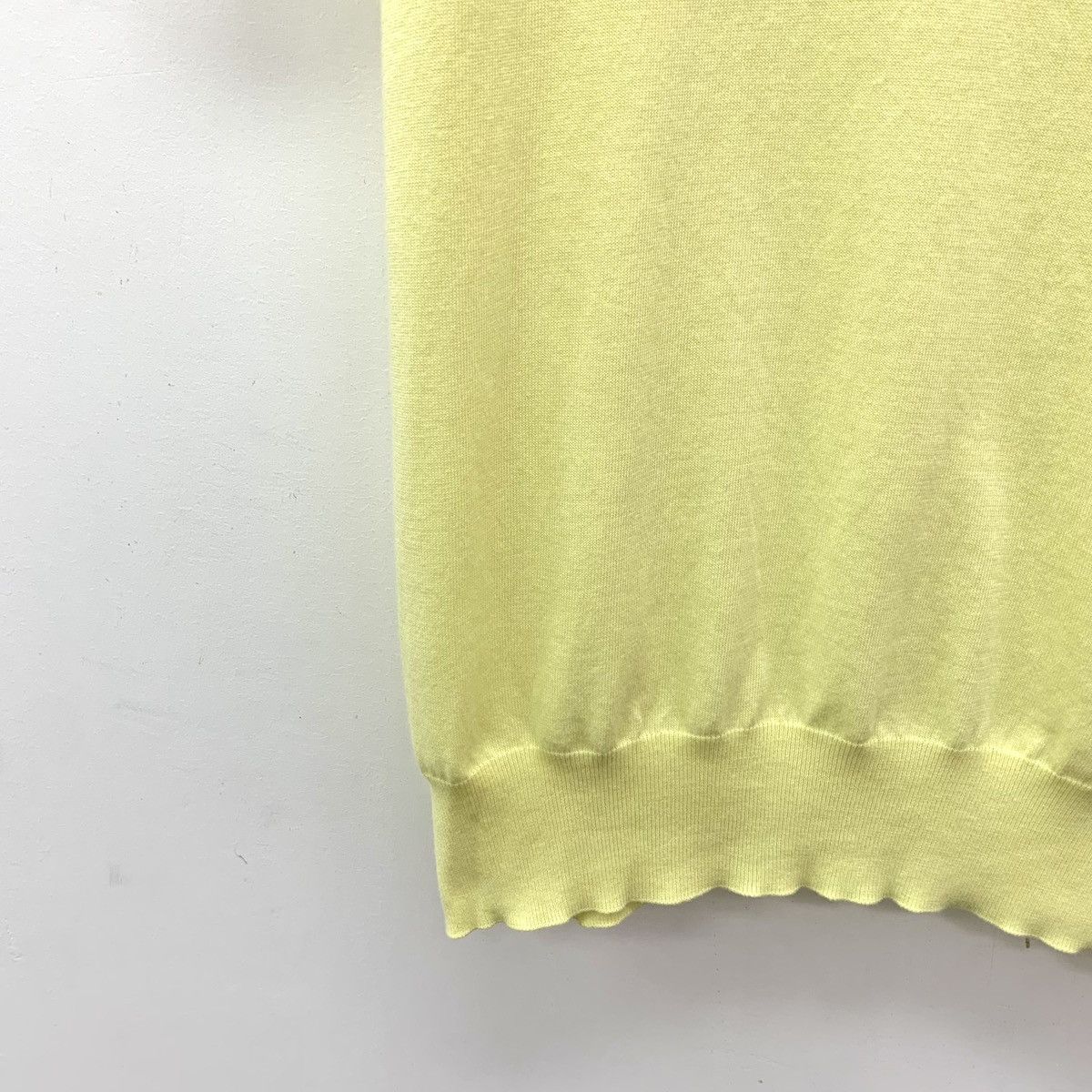 Hermes Hermes Yellow Stripe Cotton Short Sleeve Knit Sweatshirt Size M / US 6-8 / IT 42-44 - 4 Thumbnail