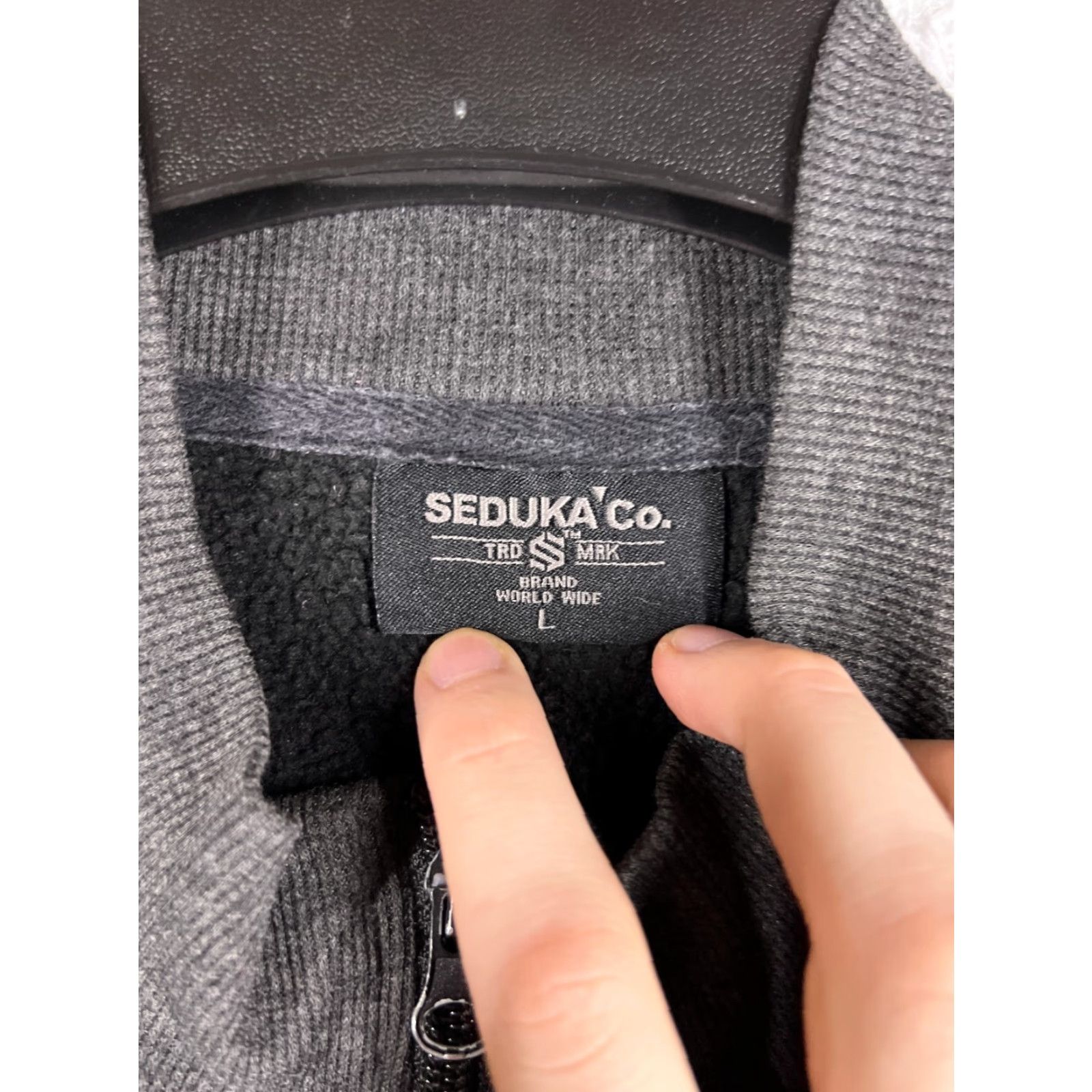 Vintage Seduka Jacket Men S Gray Red Full Zip Mock Neck Camp Hike 100% Polyester Outdoor Size US S / EU 44-46 / 1 - 6 Thumbnail