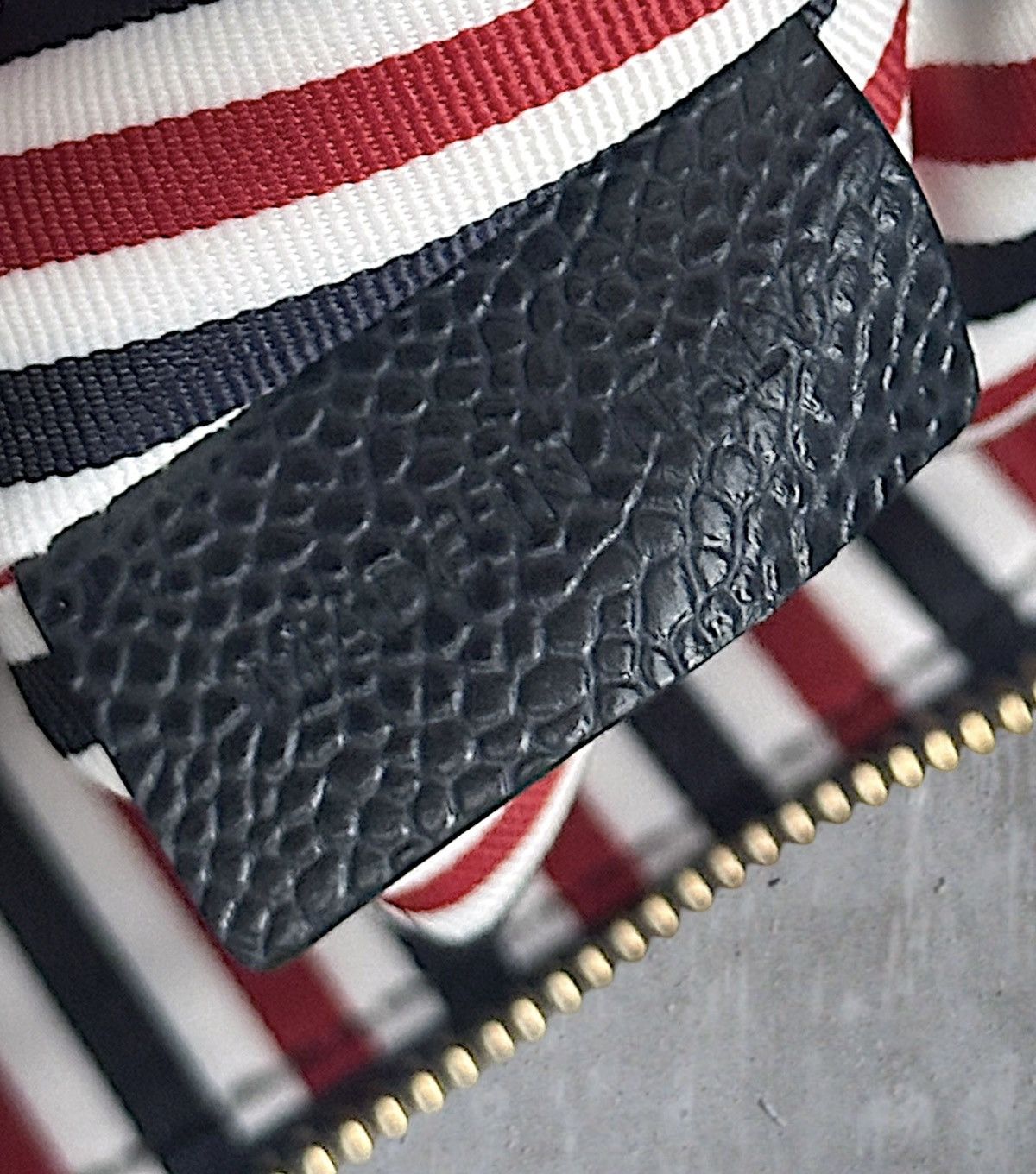 Thom Browne Thom Browne Tweed Zip Pouch Size ONE SIZE - 10 Thumbnail