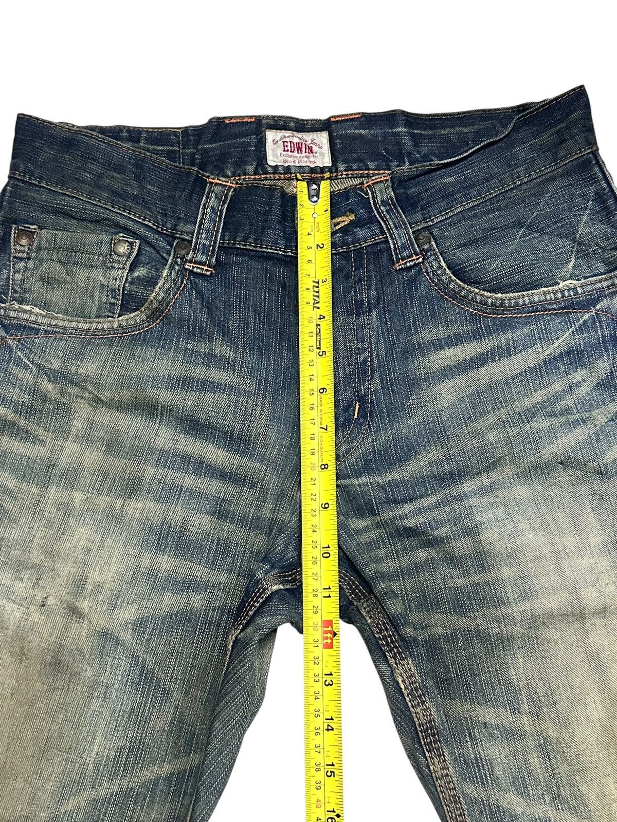 Japanese Brand Edwin XV Exclusive Vintage Baggy Style Jeans With MudWash Size US 32 / EU 48 - 13 Thumbnail