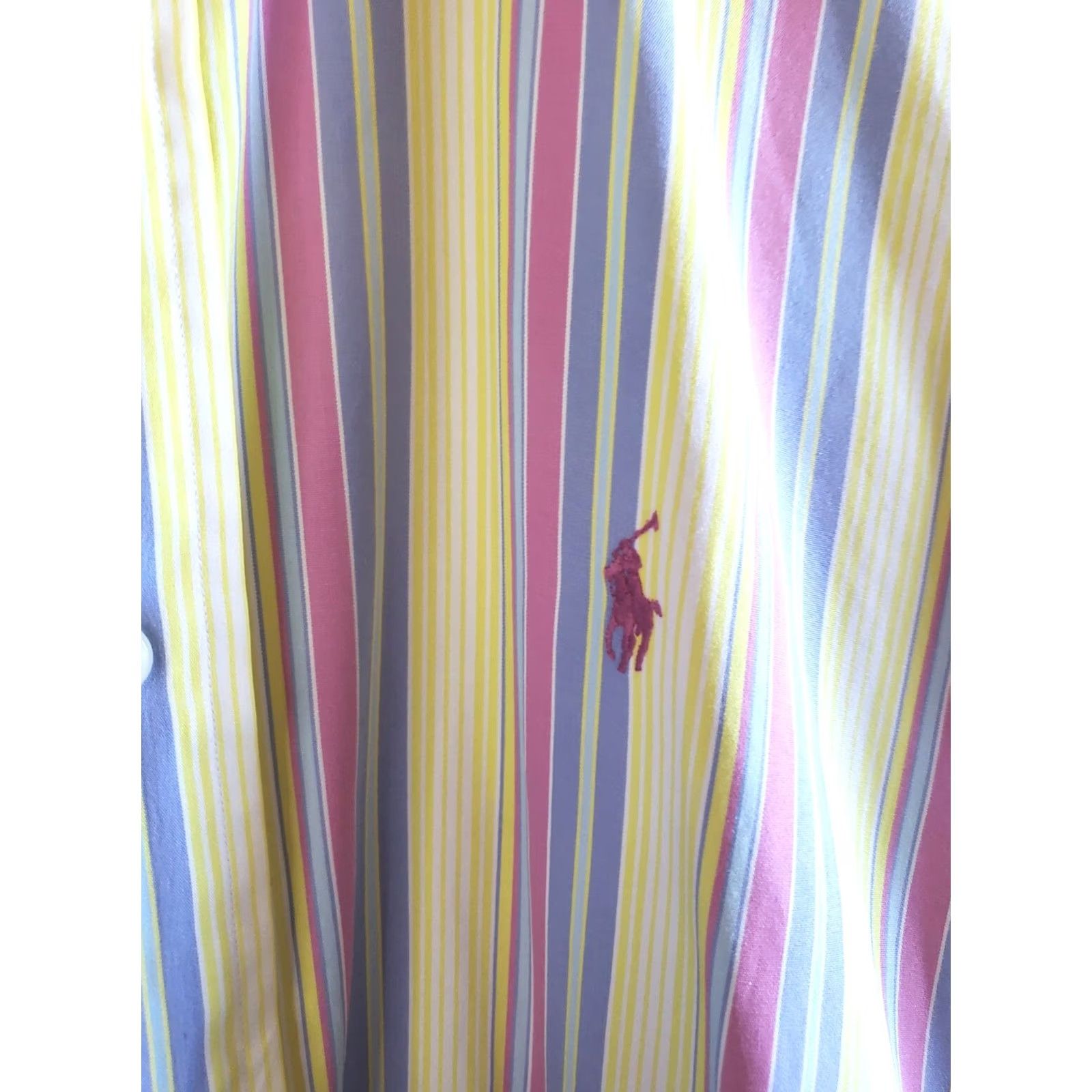 Polo Ralph Lauren Polo Ralph Lauren Dress Shirt Blake Long Sleeve Striped Button-Up Mens Medium Size 40R - 4 Thumbnail