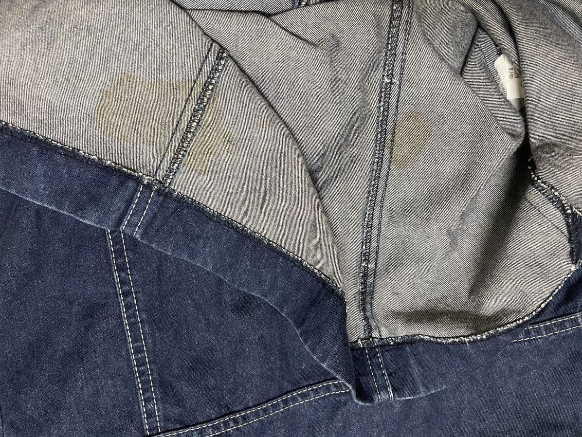Designer × Hussein Chalayan × Vintage Hussein Chalayan Asymmetrical Denim Jacket SS2000 Italy Size S / US 4 / IT 40 - 15 Thumbnail