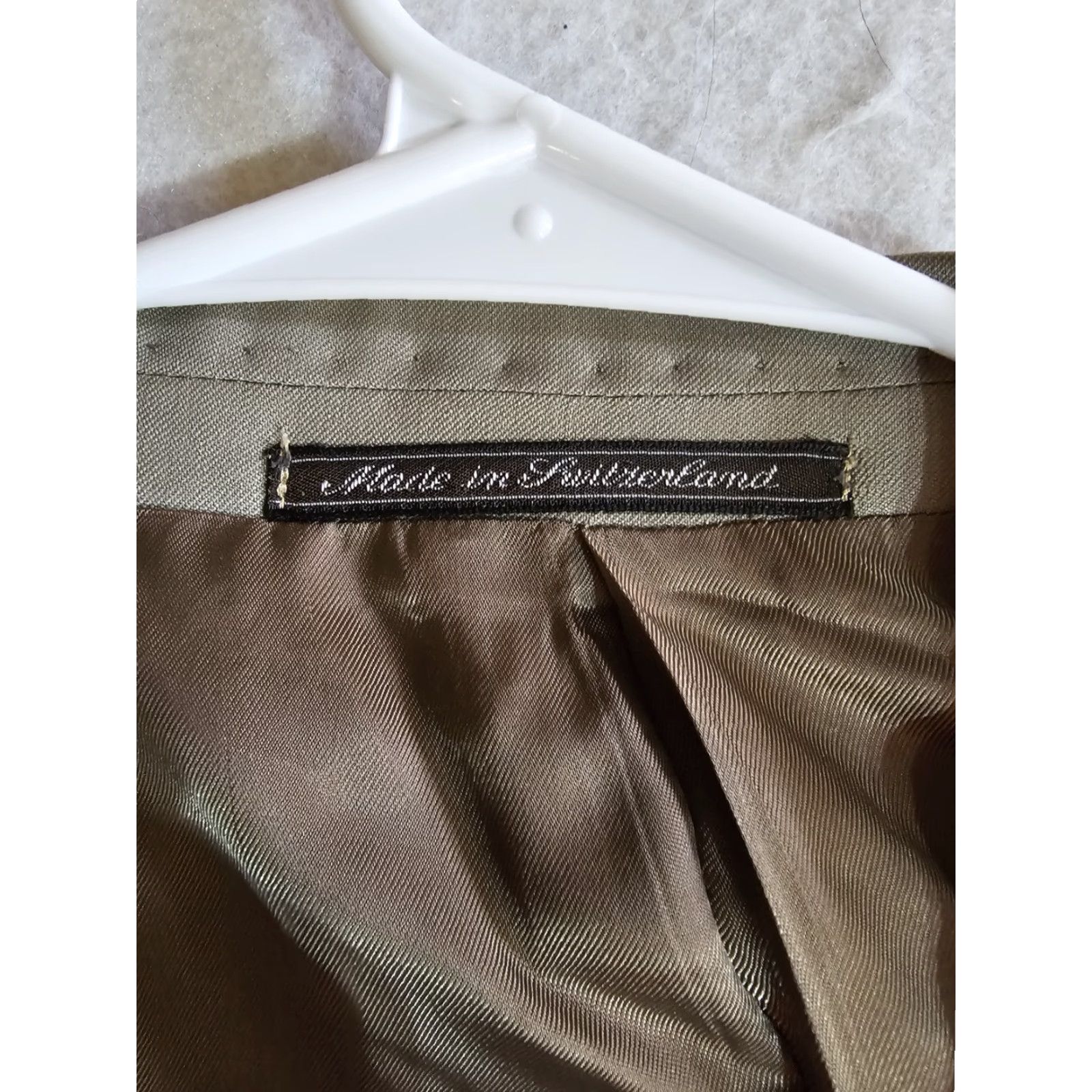 Ermenegildo Zegna Ermenegildo Zegna Blazer Men 48 Long Beige Wool Solid Signature 100% Light Size 48R - 4 Thumbnail