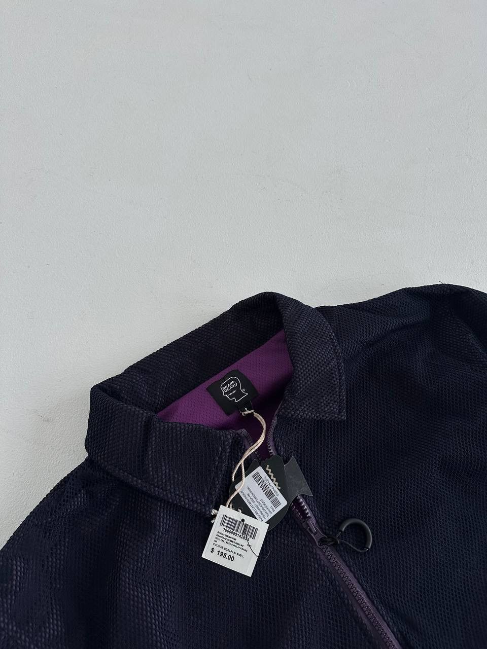 Brain Dead Brain Dead Roll Cast Mesh Overlay Fishing Jacket - Eggplant Size US L / EU 52-54 / 3 - 5 Thumbnail