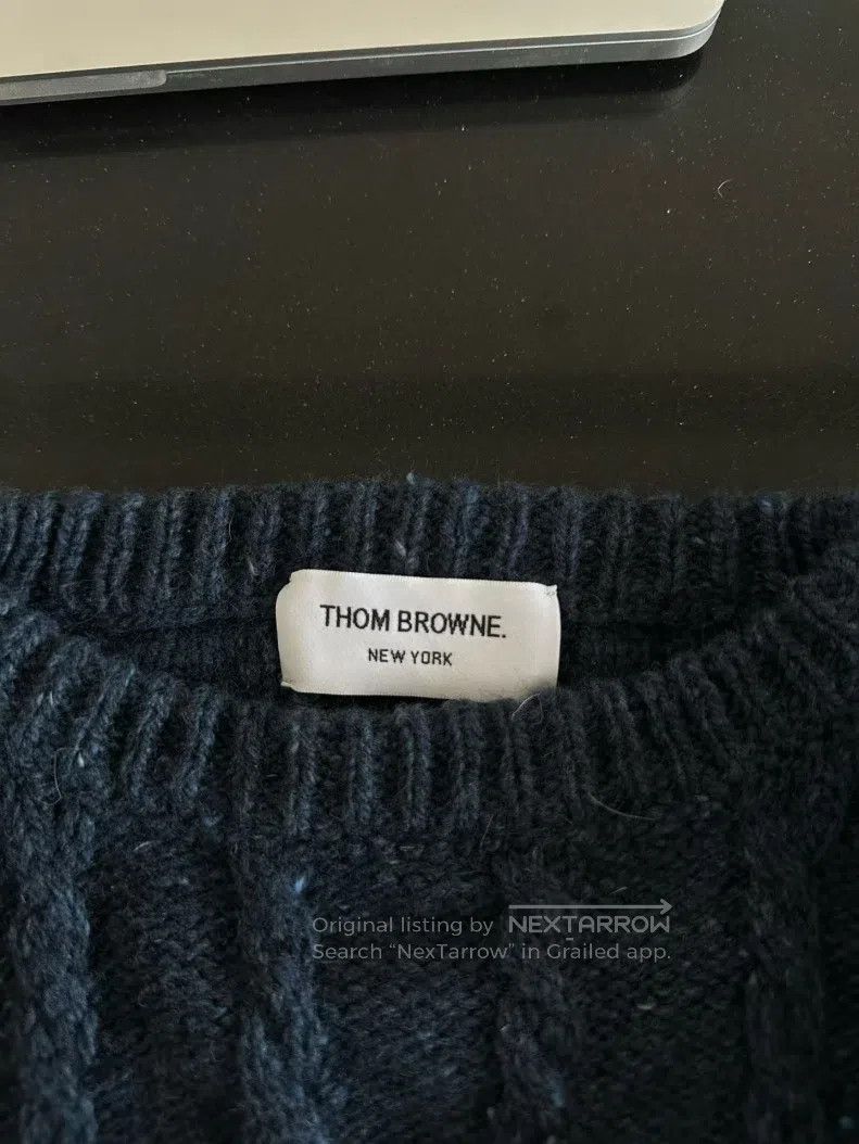 Thom Browne Thom Browne Blue Sweater Size US L / EU 52-54 / 3 - 3 Thumbnail