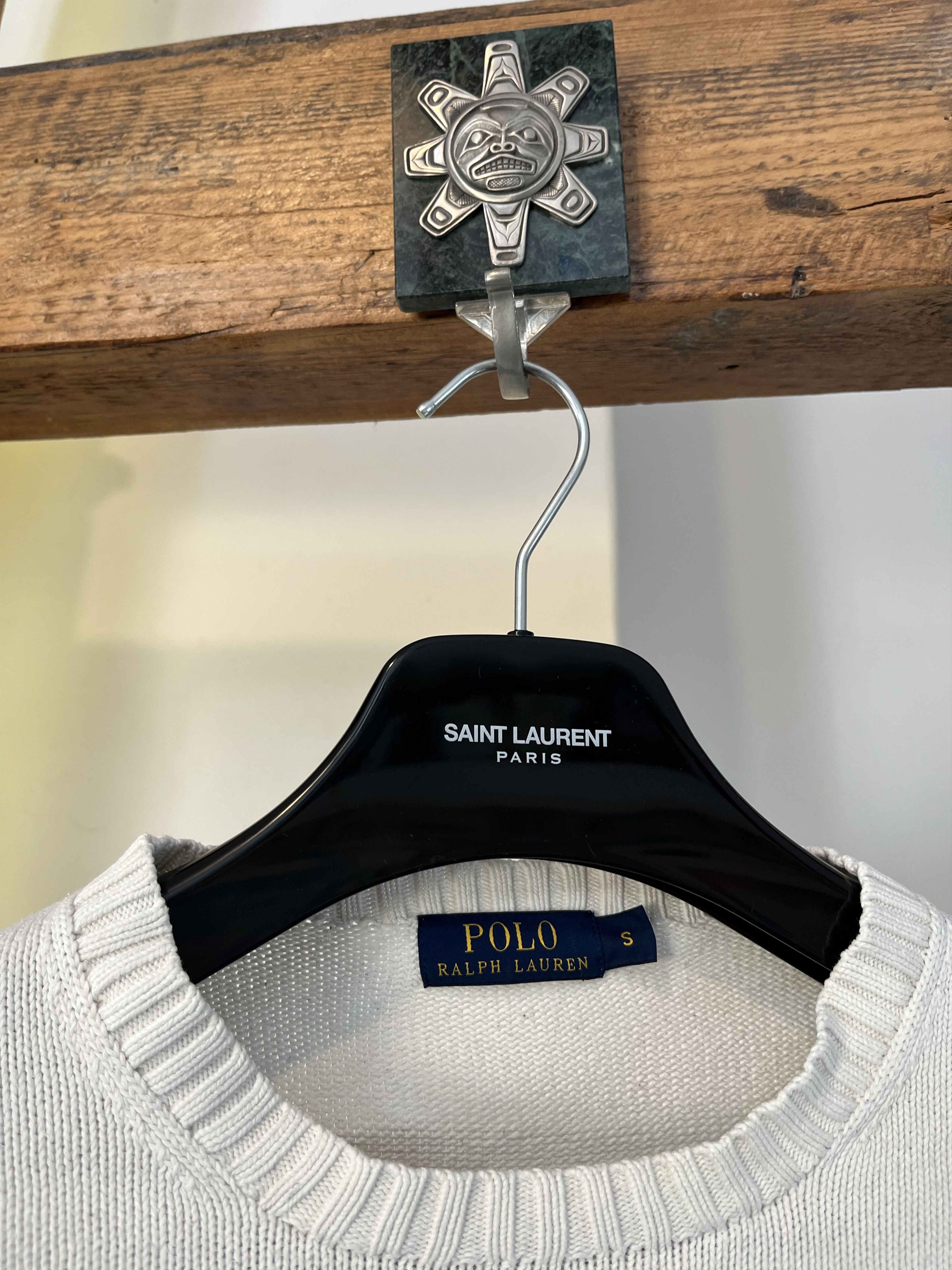 Polo Ralph Lauren Polo Ralph Lauren White Cotton Knitwear Old Money Size US S / EU 44-46 / 1 - 3 Thumbnail