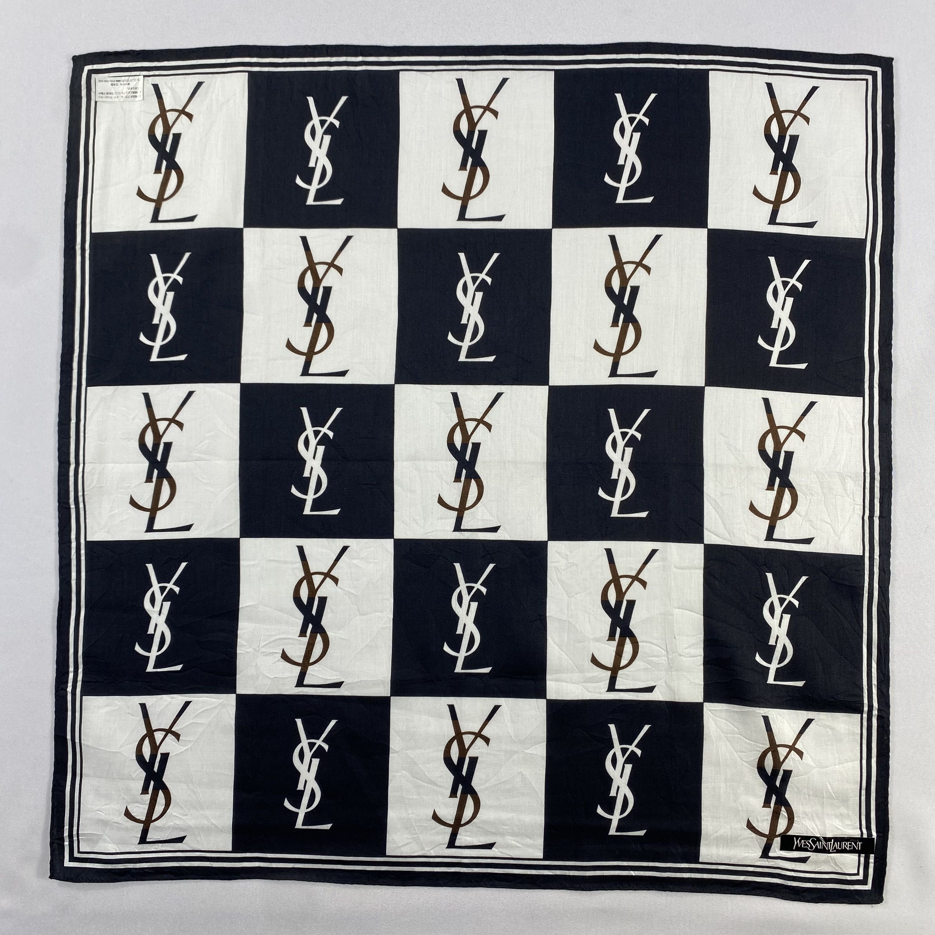 Vintage Yves Saint Laurent Handkerchief / Neckerchief-P1457 Size ONE SIZE - 1 Thumbnail
