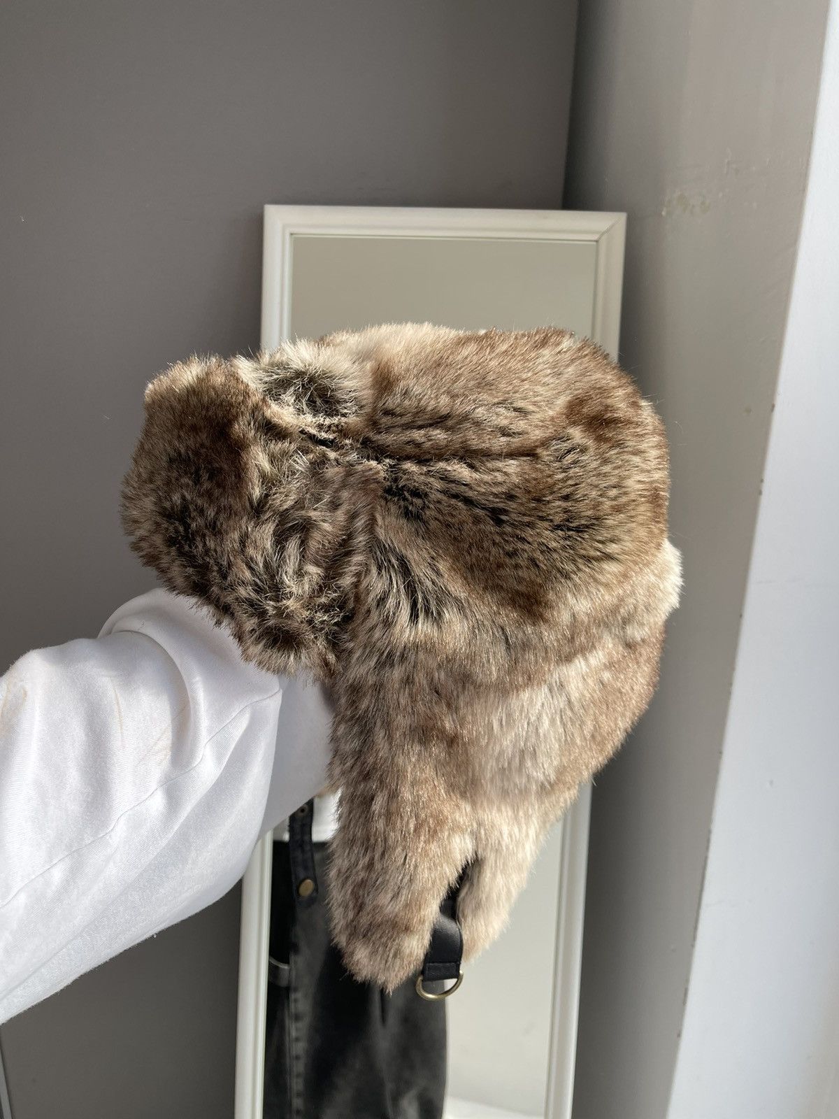 Japanese Brand Vintage fuzzy mohair japanese ushanka hat avant garde Size ONE SIZE - 11 Thumbnail