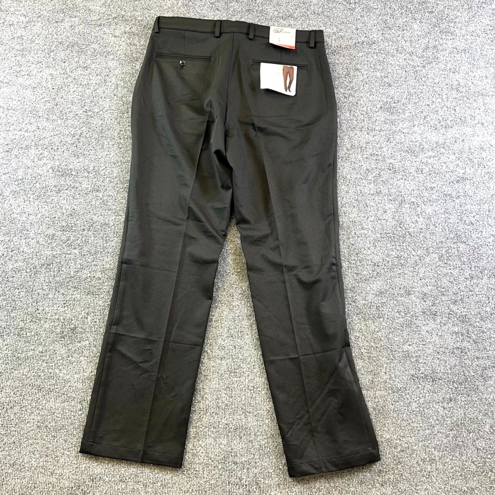 Vintage Greg Norman Ultimate Classic Travel Pants Mens 34x32 Black Straight NWT Size US 34 / EU 50 - 2 Thumbnail