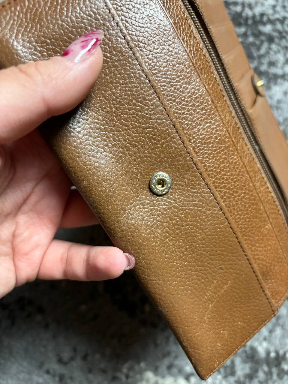 Burberry × Vintage Vintage Y2K Burberry Leather Brown Luxury Long Wallet Size ONE SIZE - 8 Thumbnail